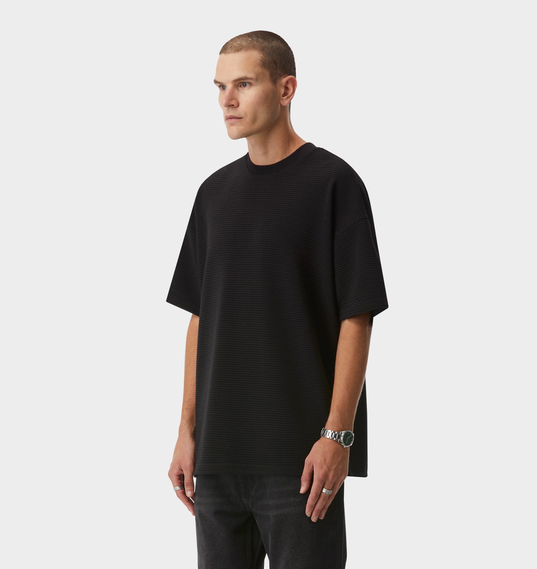 Corrugated Box Tee - Black