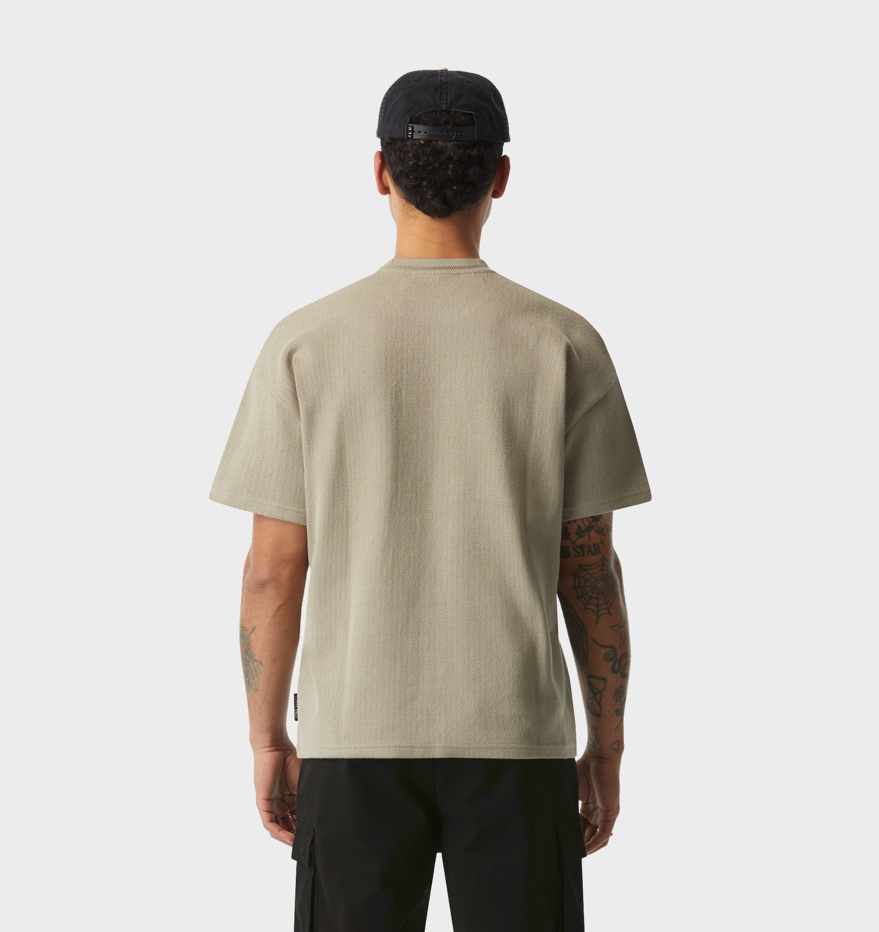 Herringbone Lewi Tee - Taupe