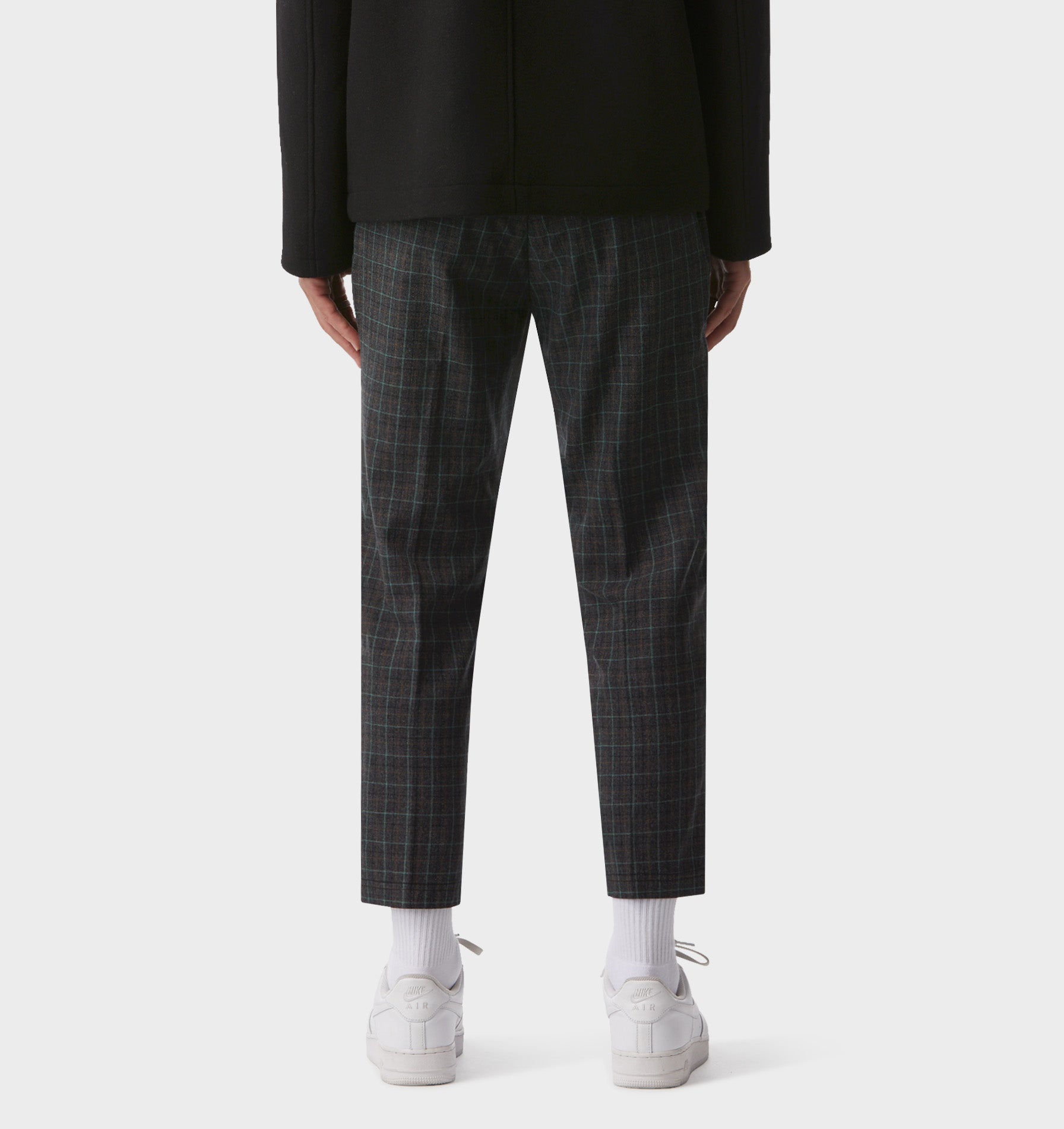 Slim Kobe Pant - Charcoal/Green Check