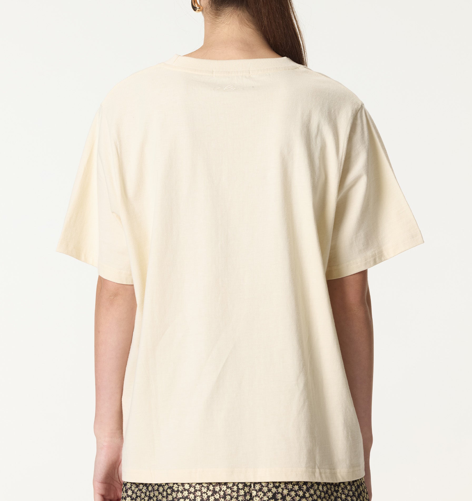 Apple Boxy Tee - Off White