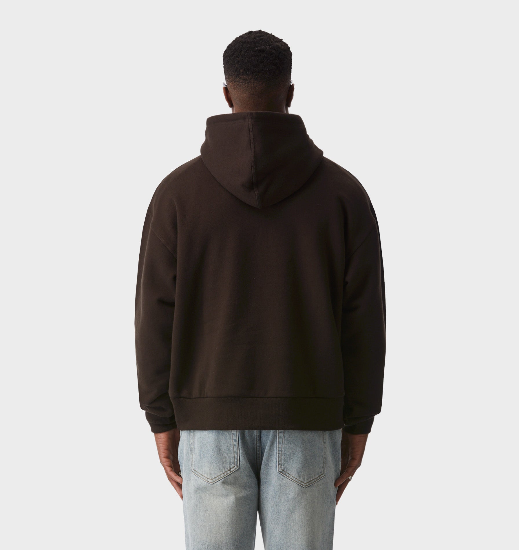 Enzo Cropped Hood - Coffee Bean