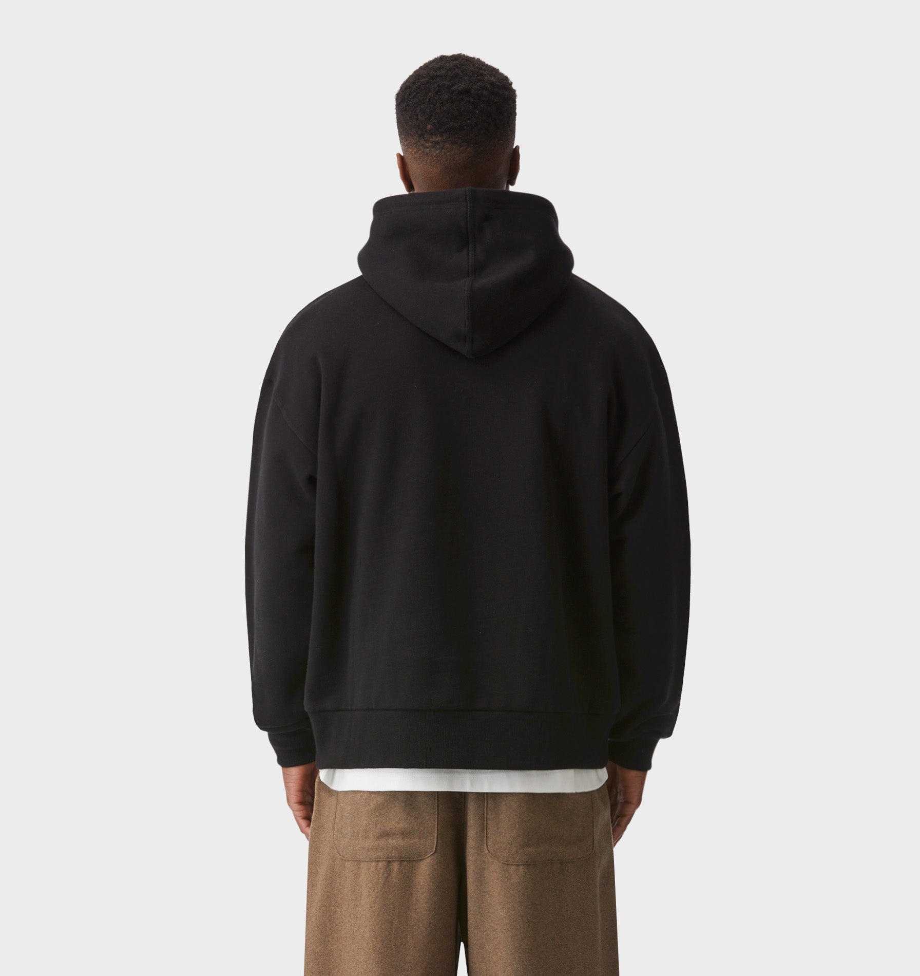 Enzo Cropped Hood - Black