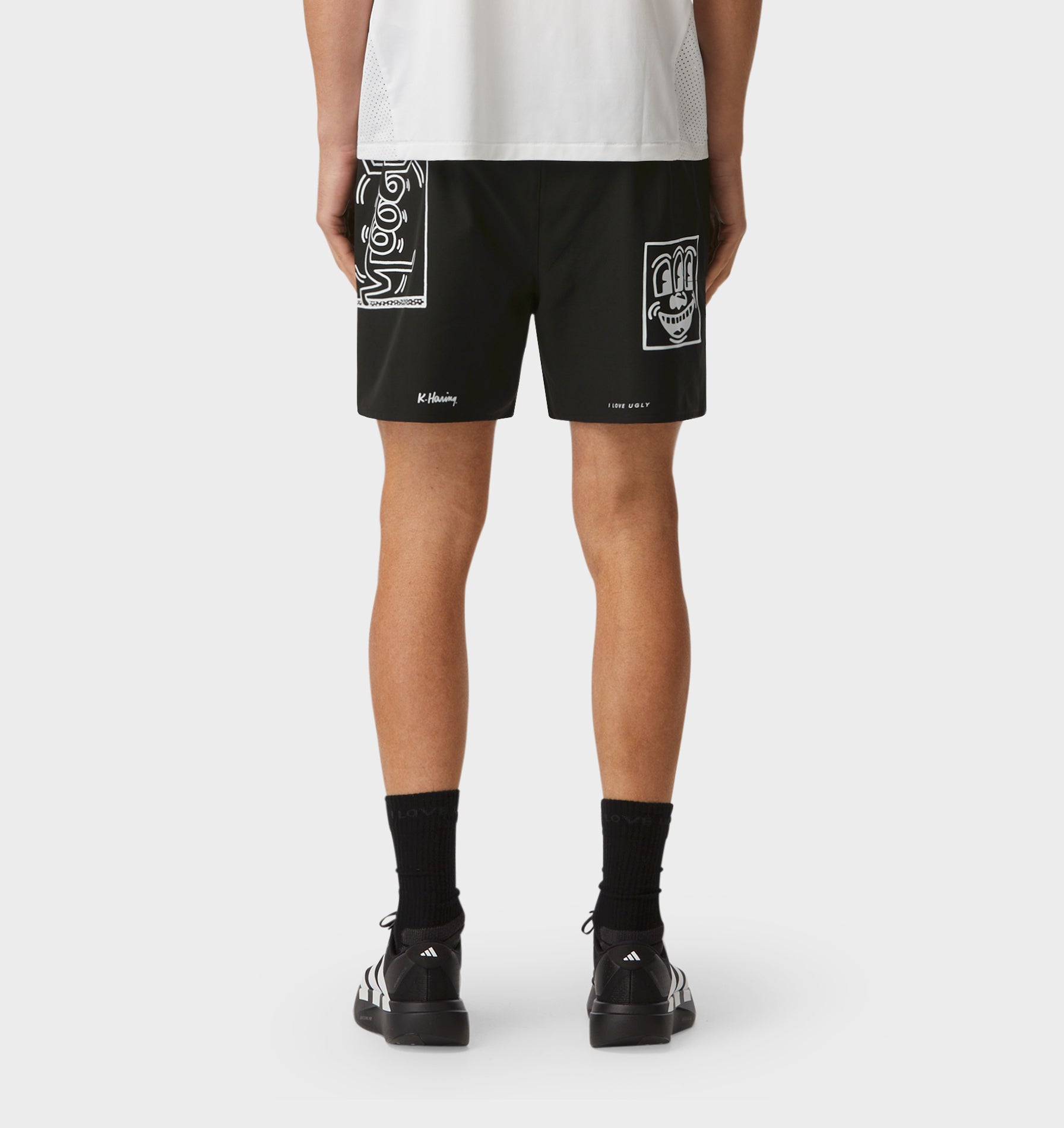 Keith Haring Whatever Active 5 Inch Short - Black