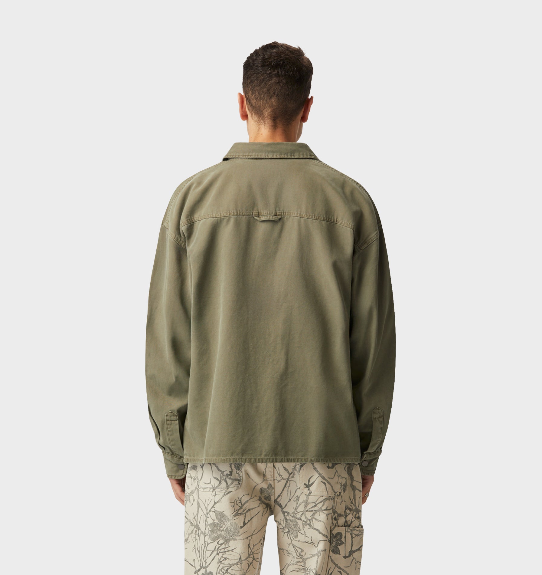 Canvas Overshirt - Washed Moss