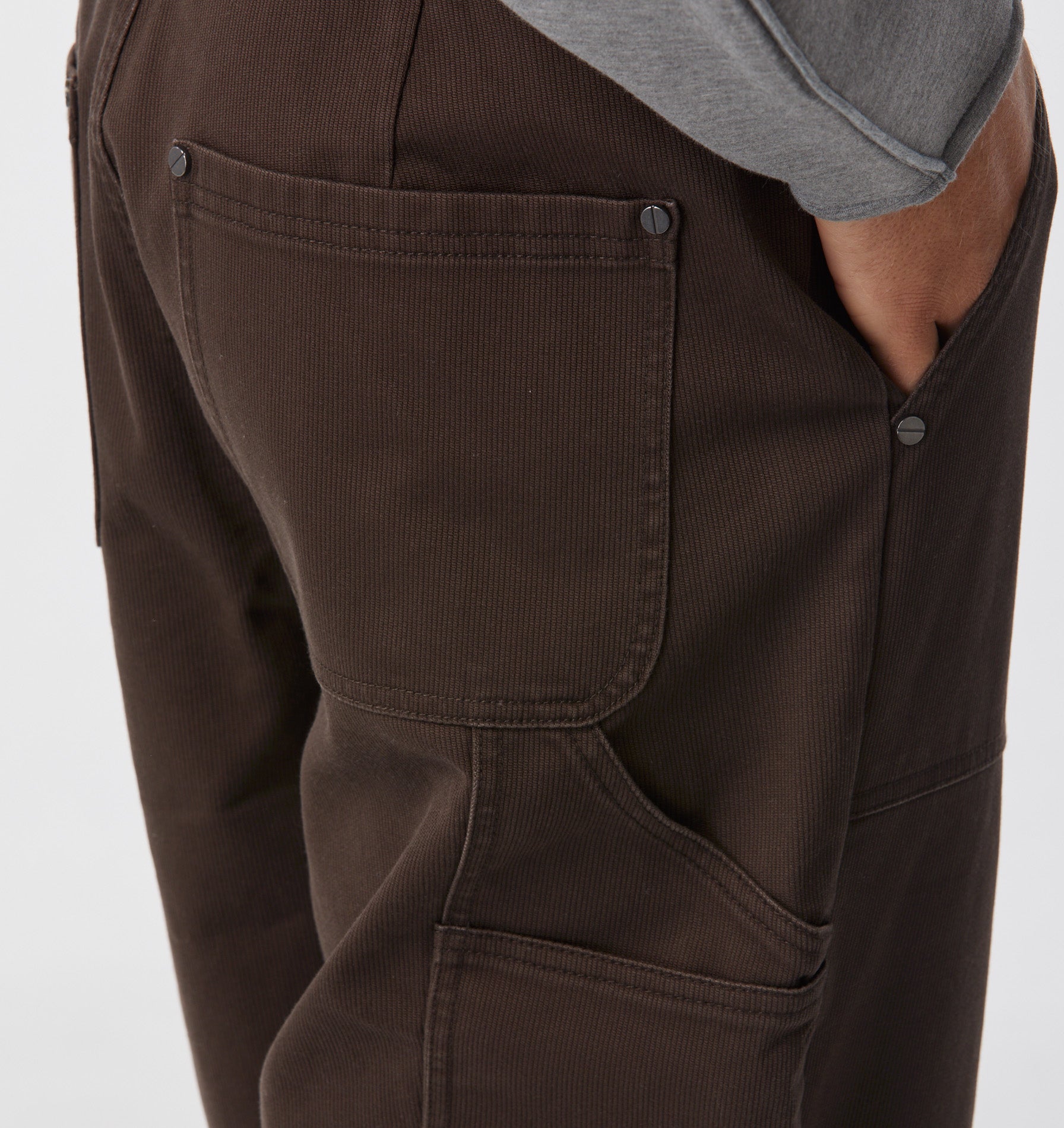 Double Knee Workers Pant - Washed Espresso