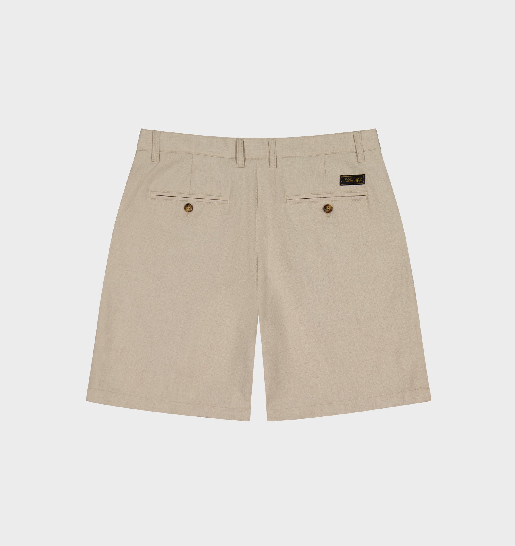 Quincy Pleated Short - Bone