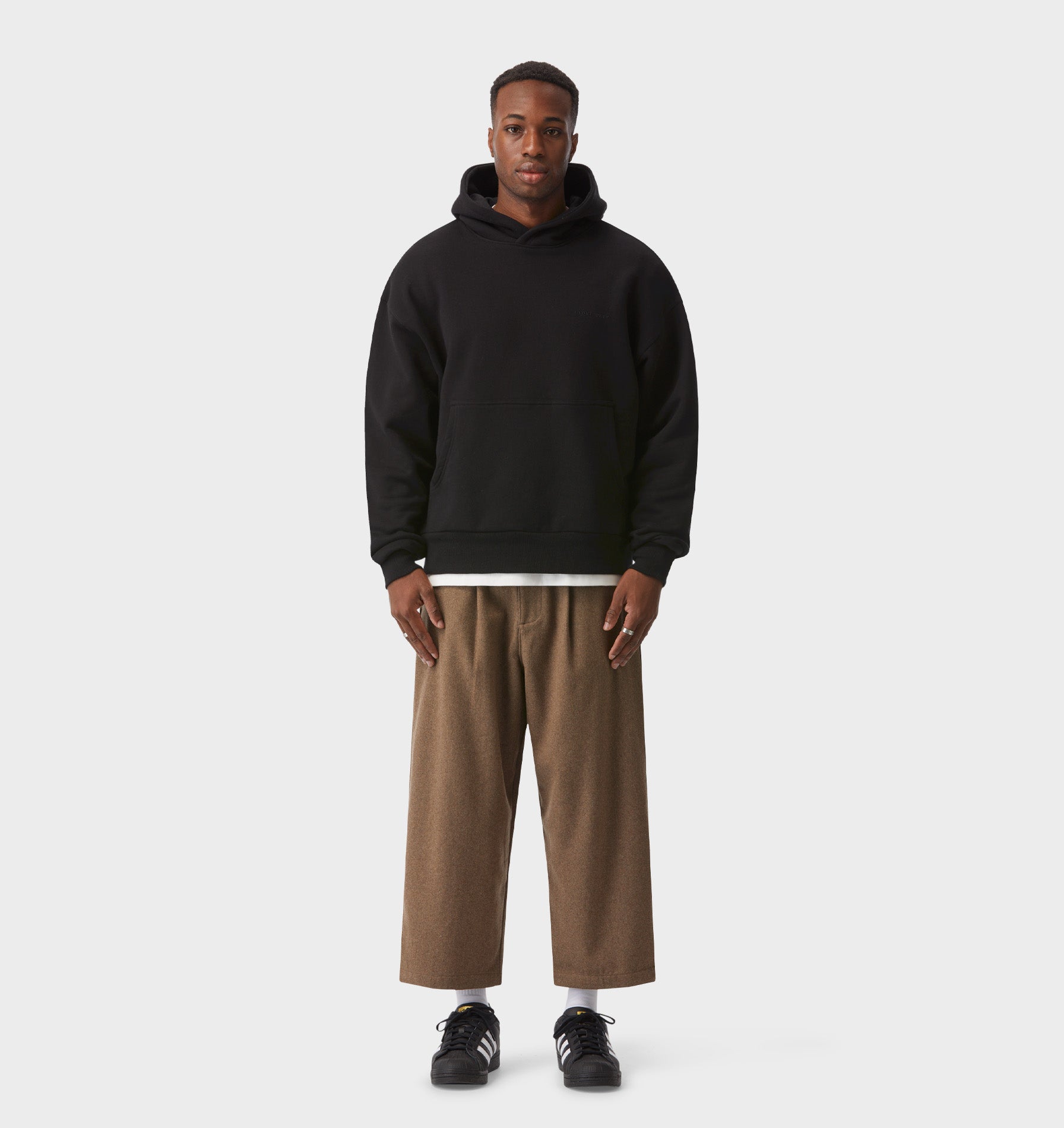 Enzo Cropped Hood - Black