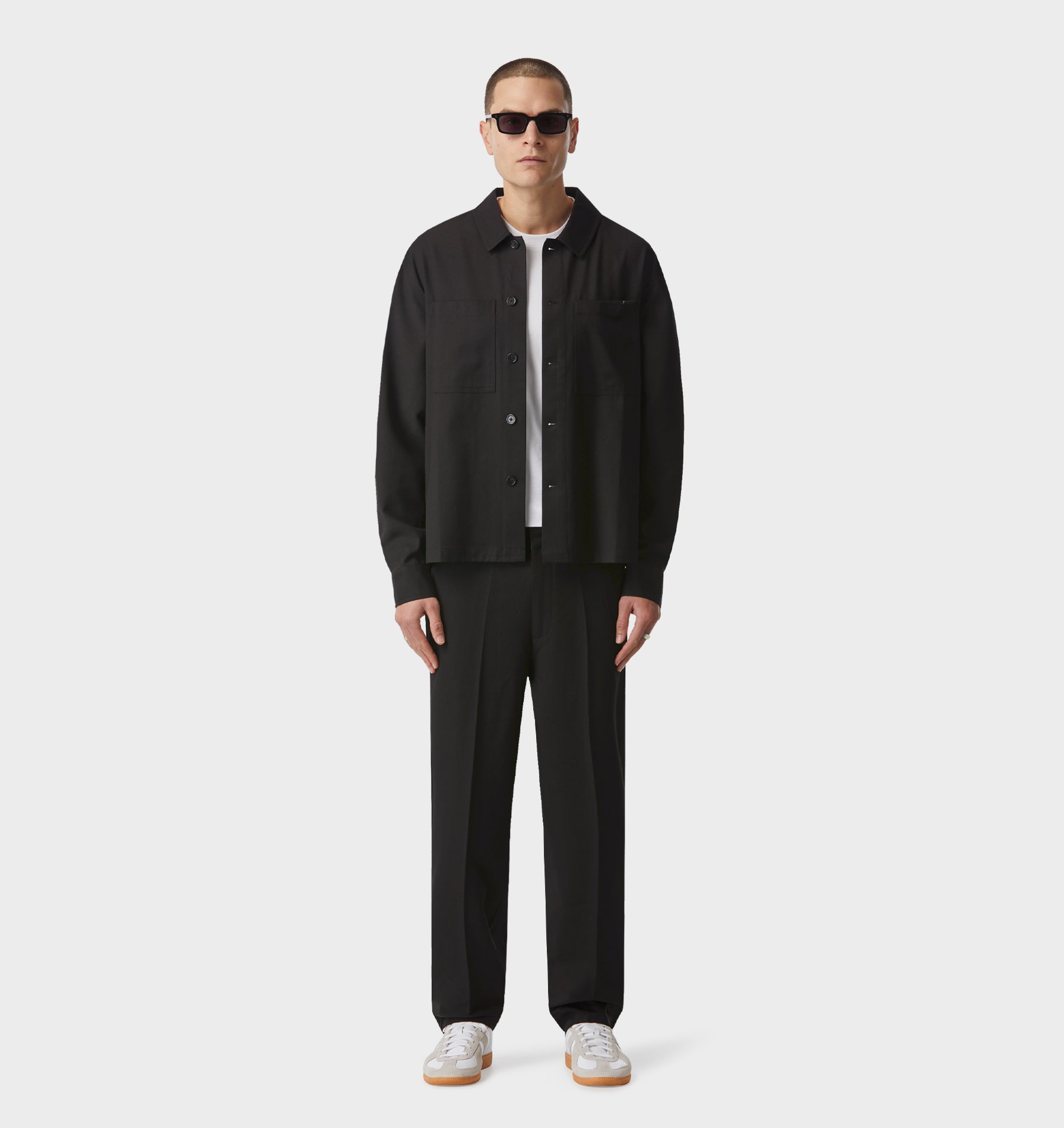 Tailored Overshirt - Black