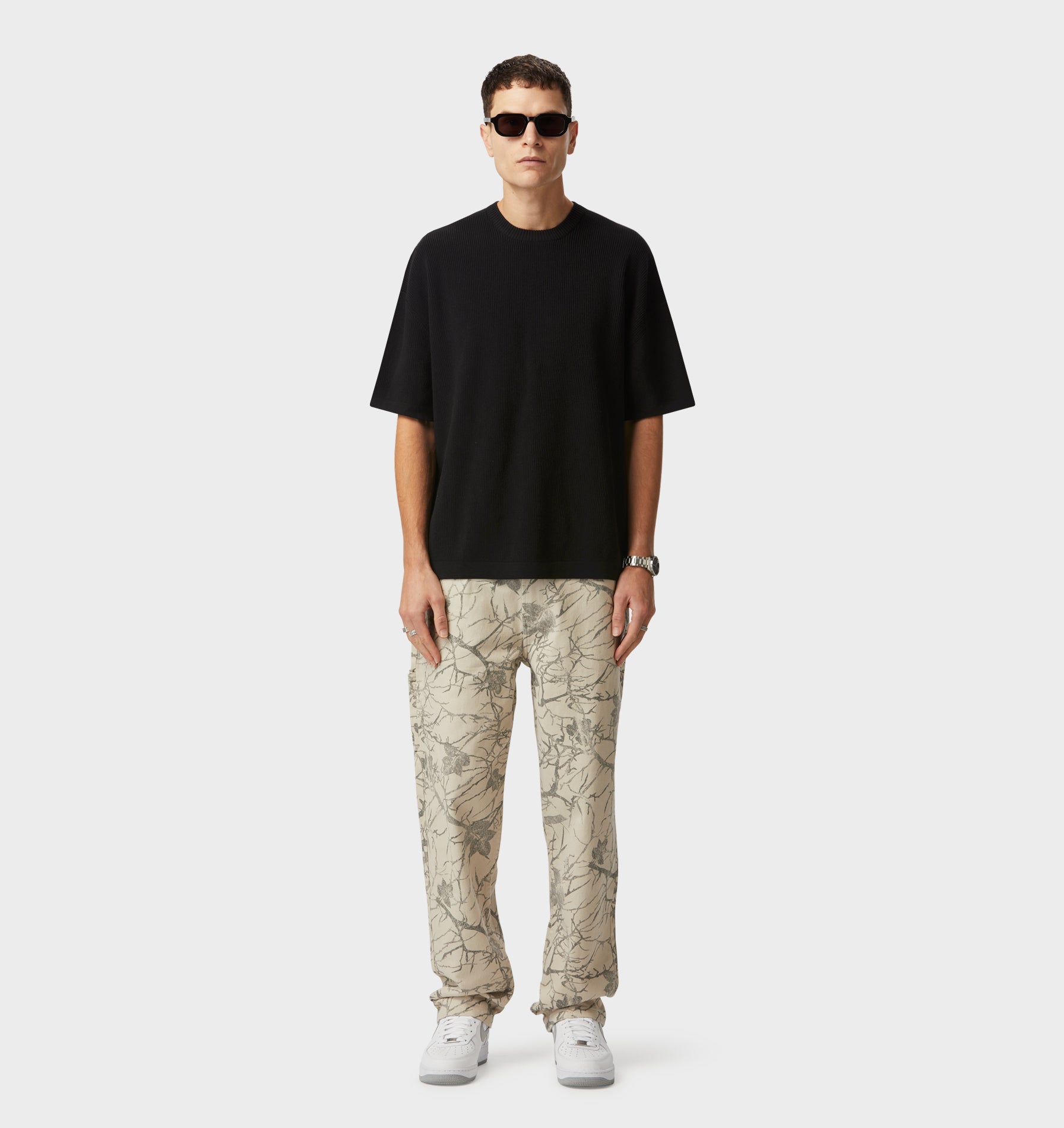 Knit Box Tee - Black