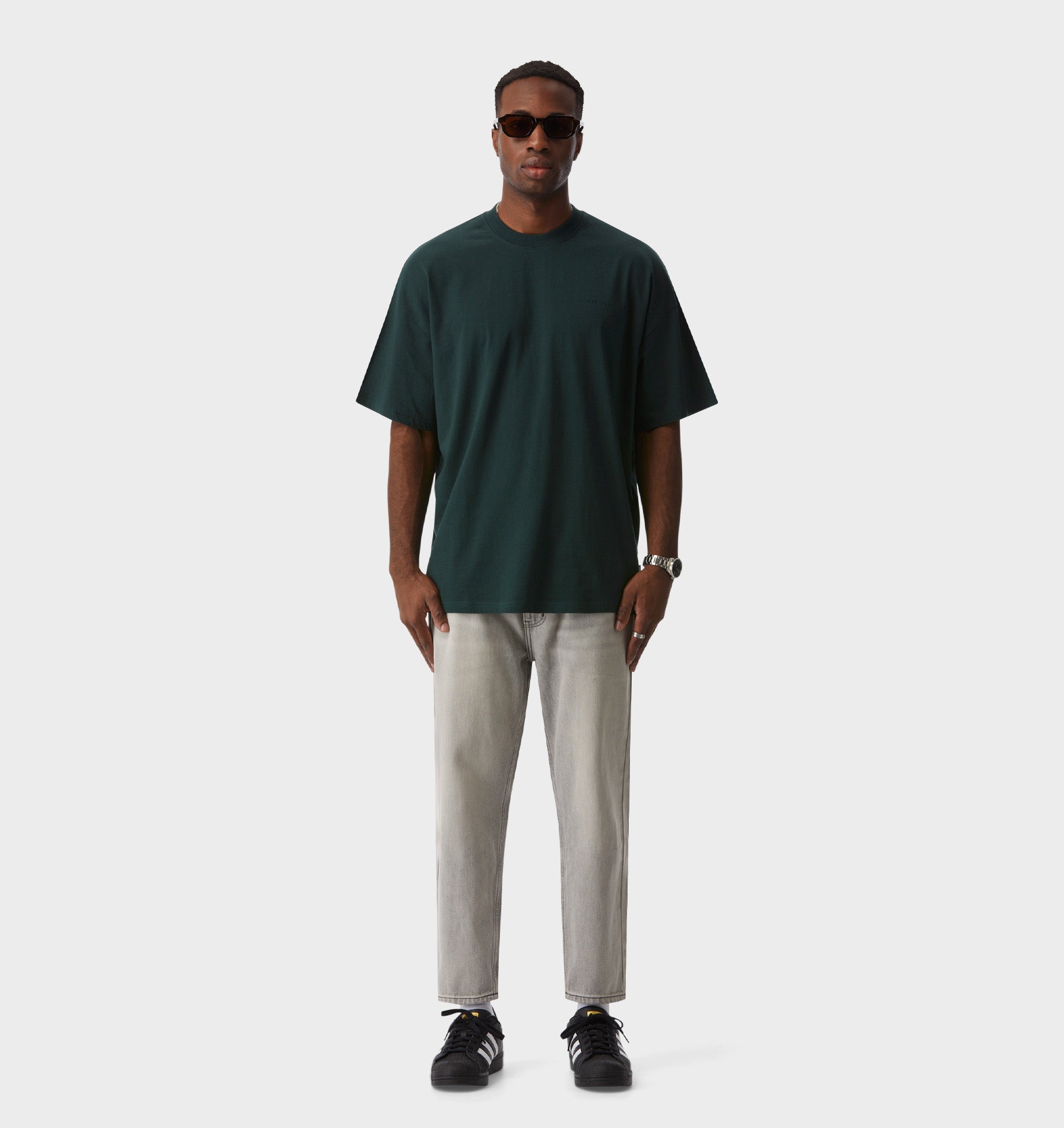 Cropped 90s Denim - Concrete