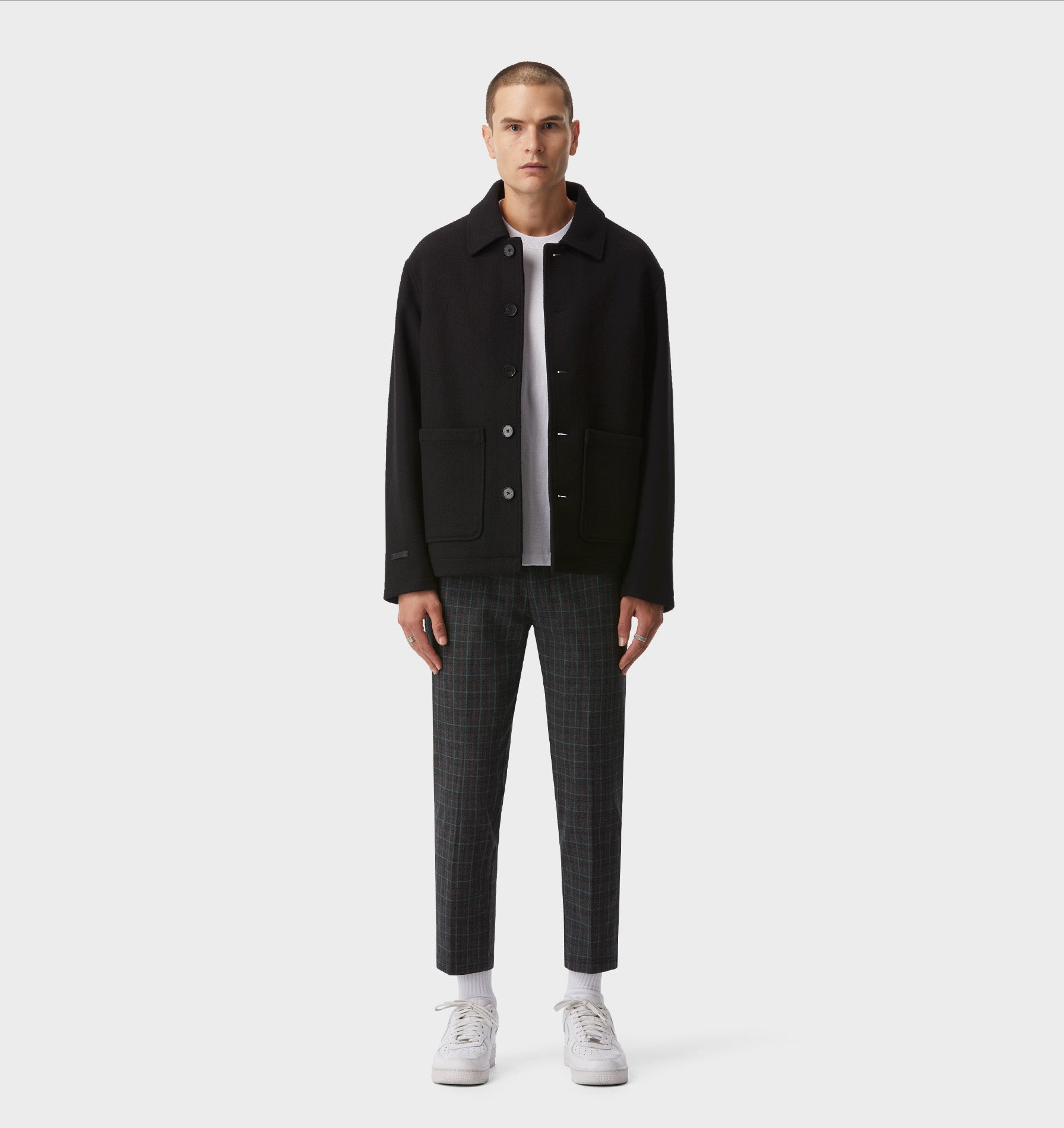 Slim Kobe Pant - Charcoal/Green Check