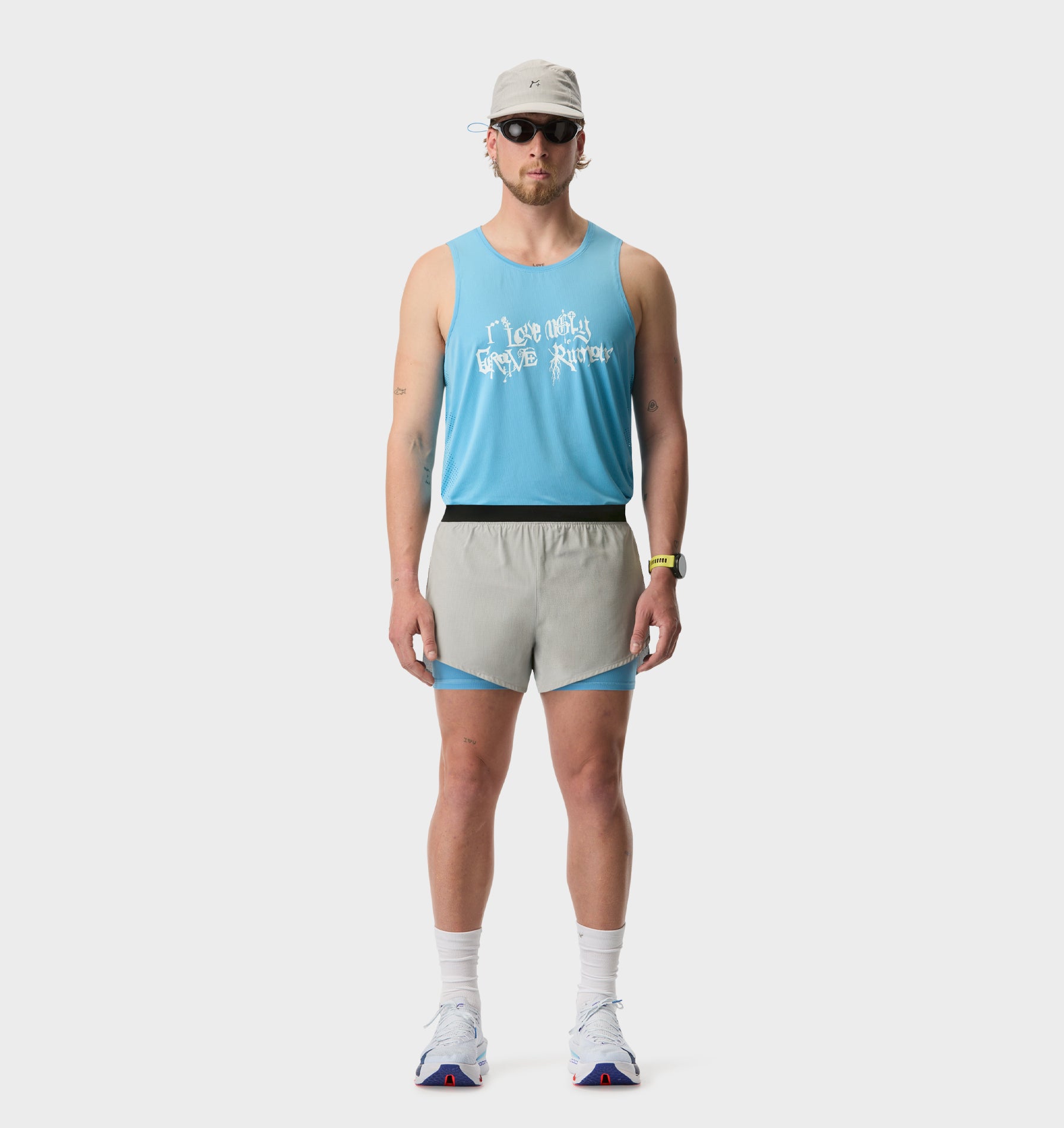 GR X ILU Active Singlet - Ice Blue