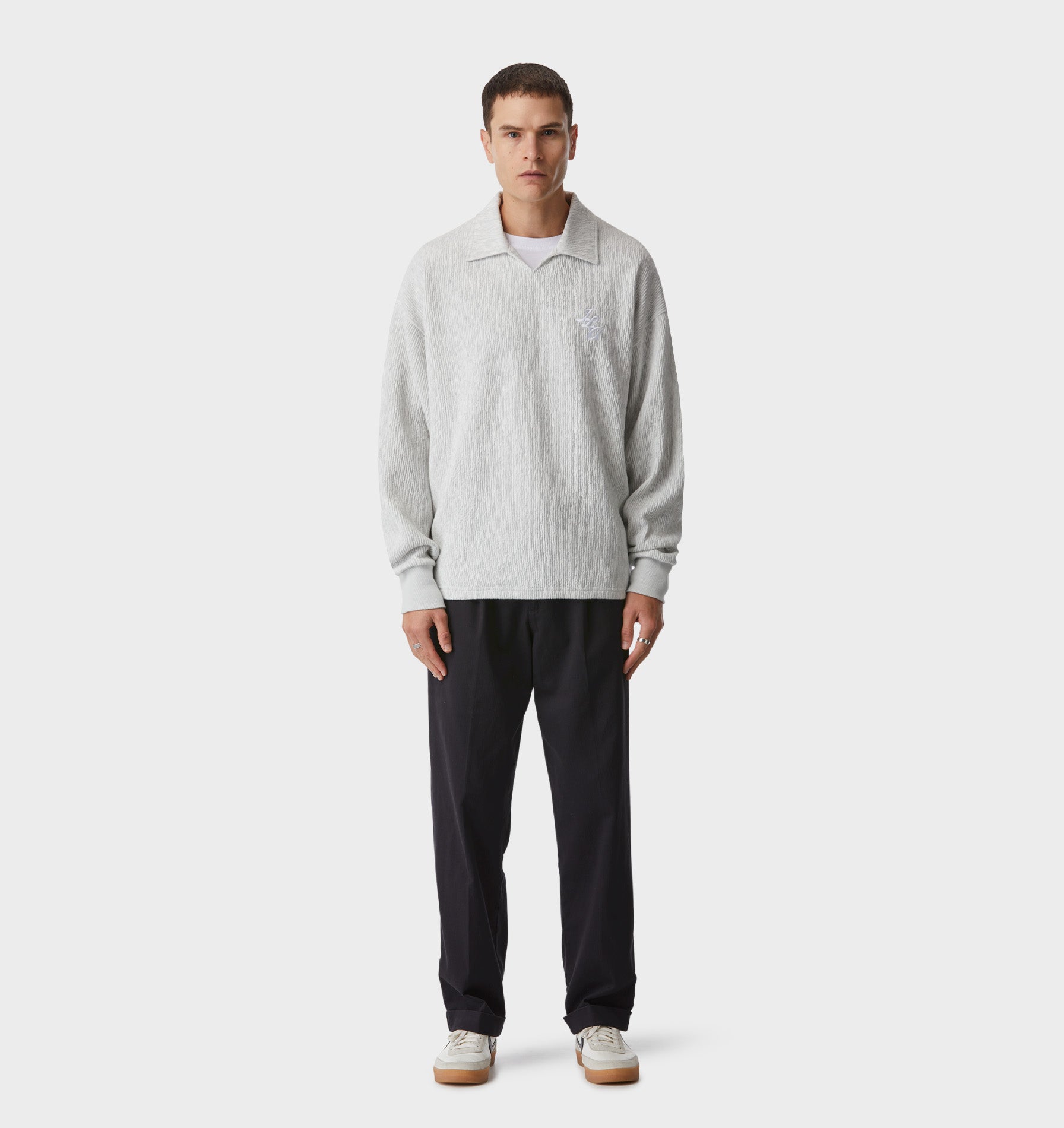 Josiah LS Polo - Stone Marle