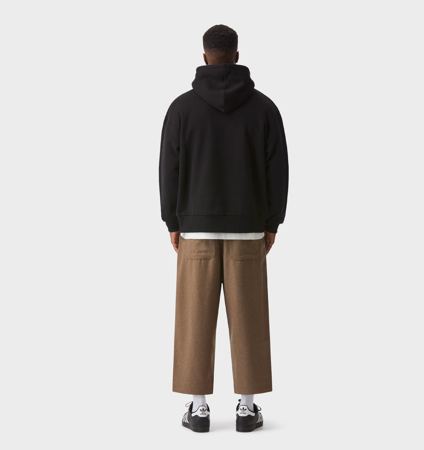 Enzo Cropped Hood - Black