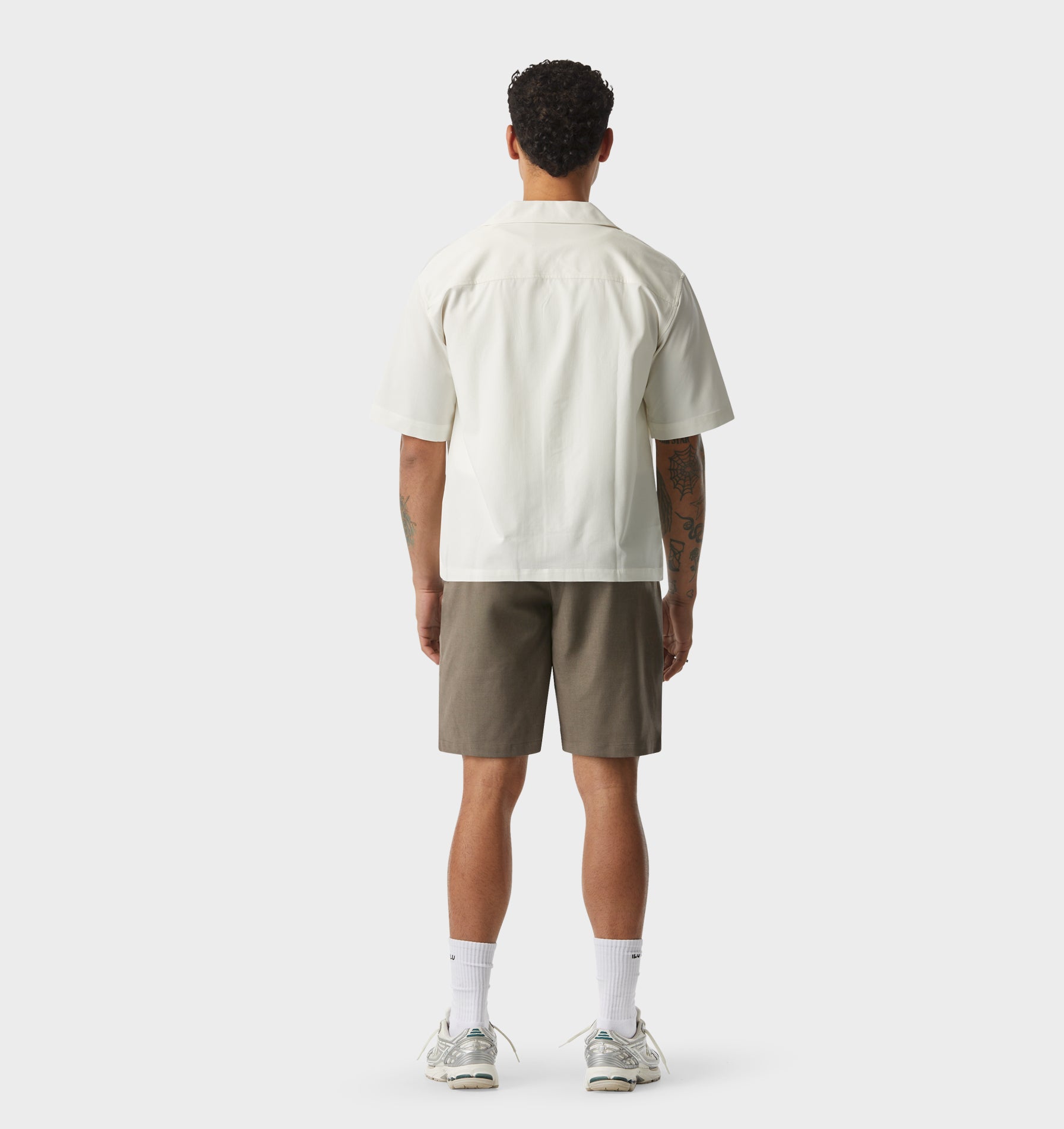 Quincy Pleated Short - Mushroom