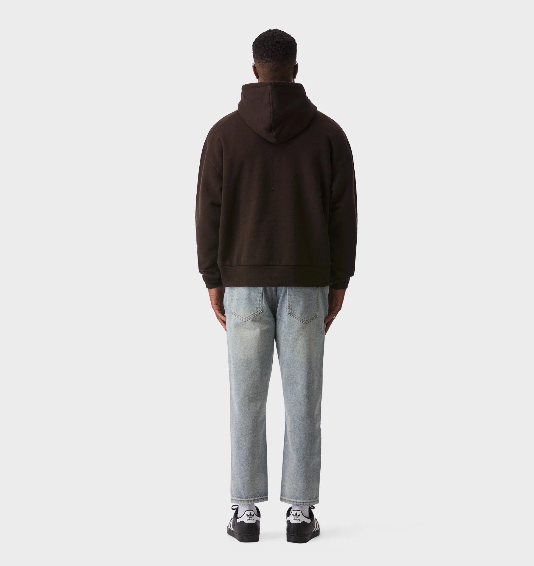 Enzo Cropped Hood - Coffee Bean