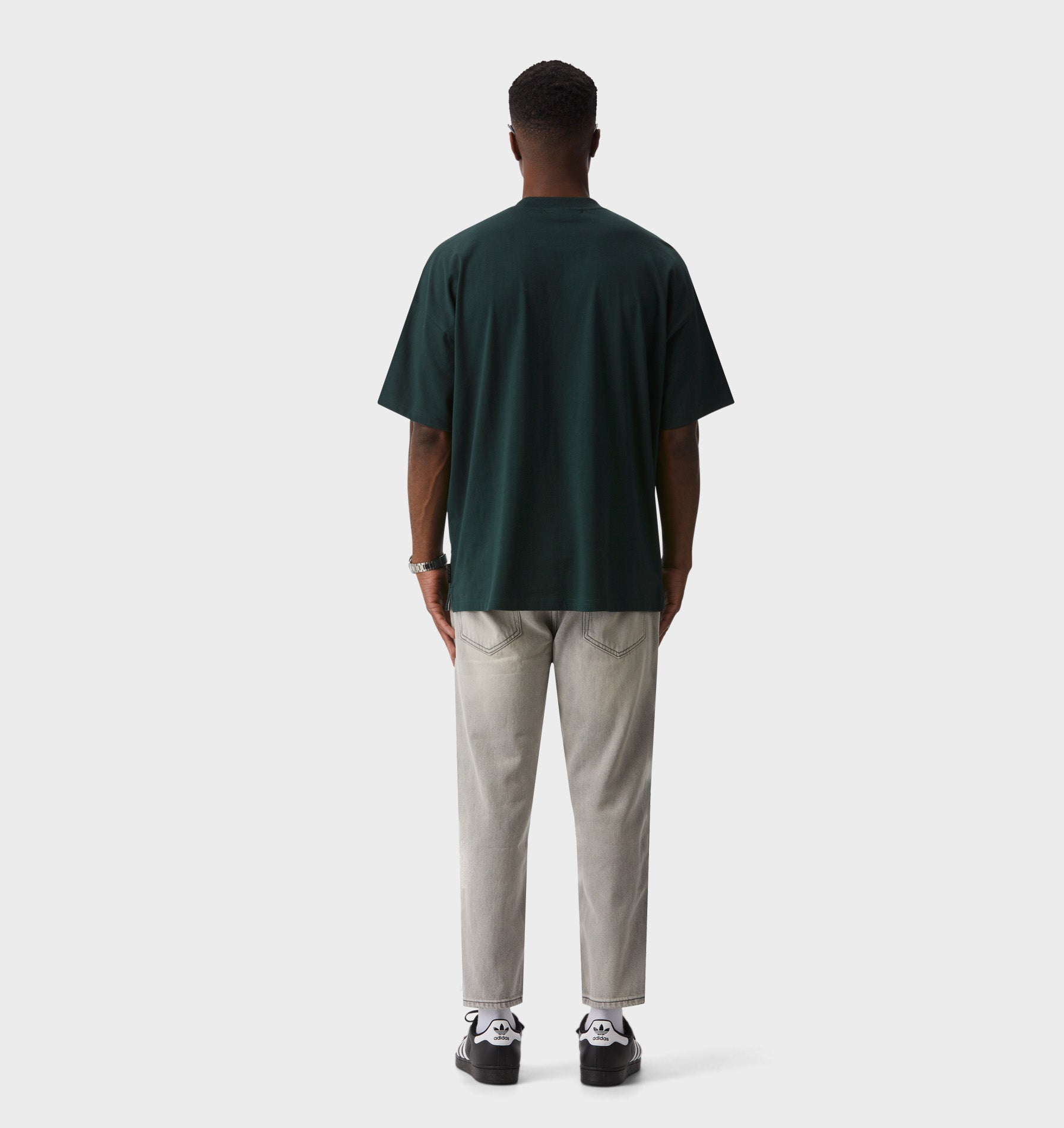 Cropped 90s Denim - Concrete