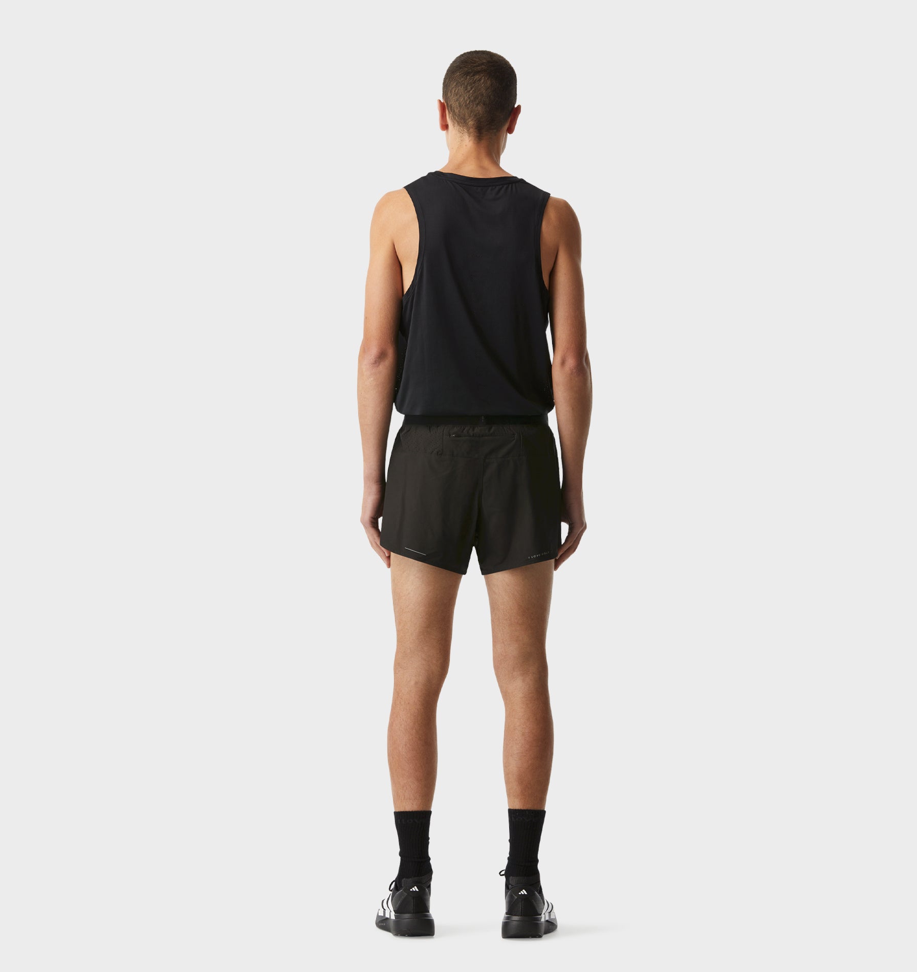 Active 3 Inch Split Short - Black