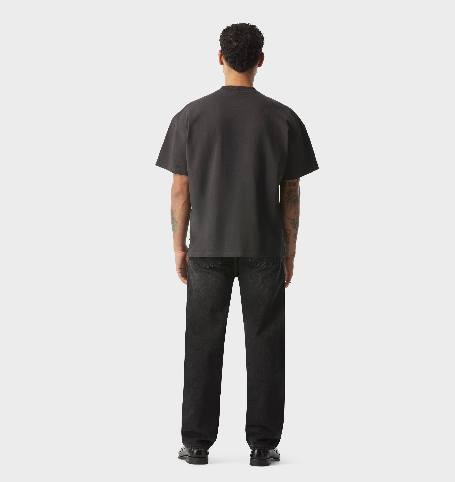 Webster Straight Denim - Washed Black