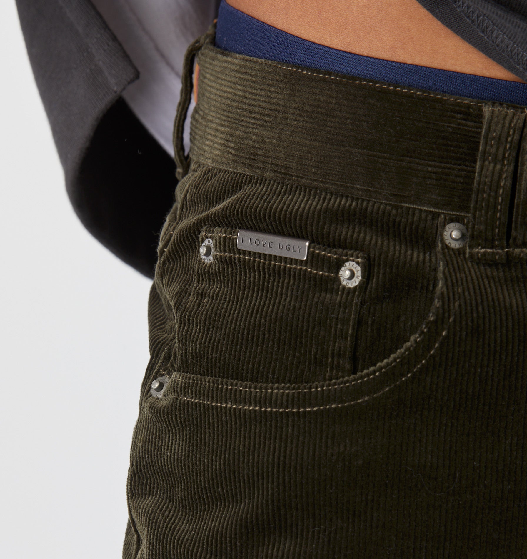 Cord Clean Carpenter Pant - Moss