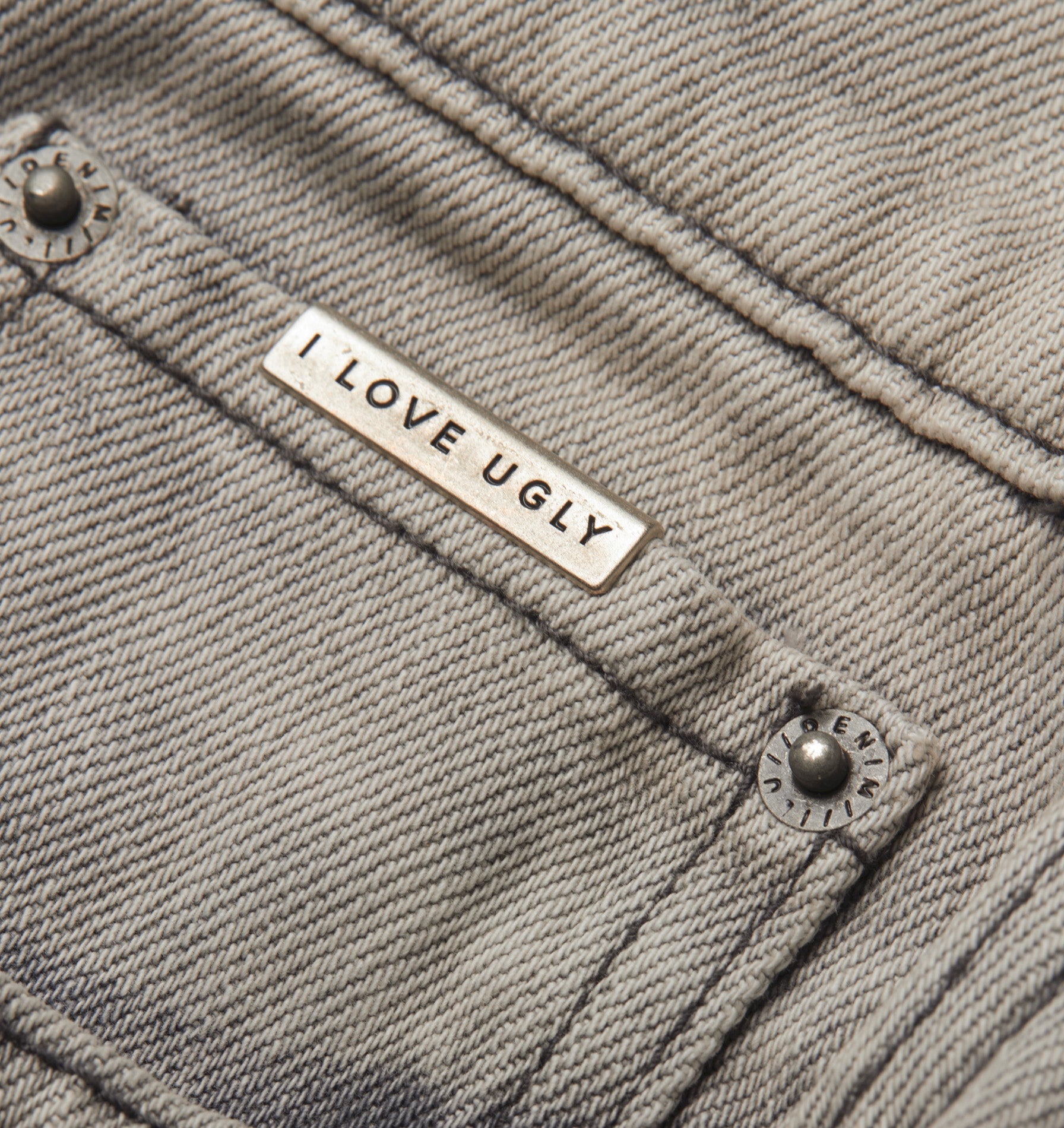 Cropped 90s Denim - Concrete