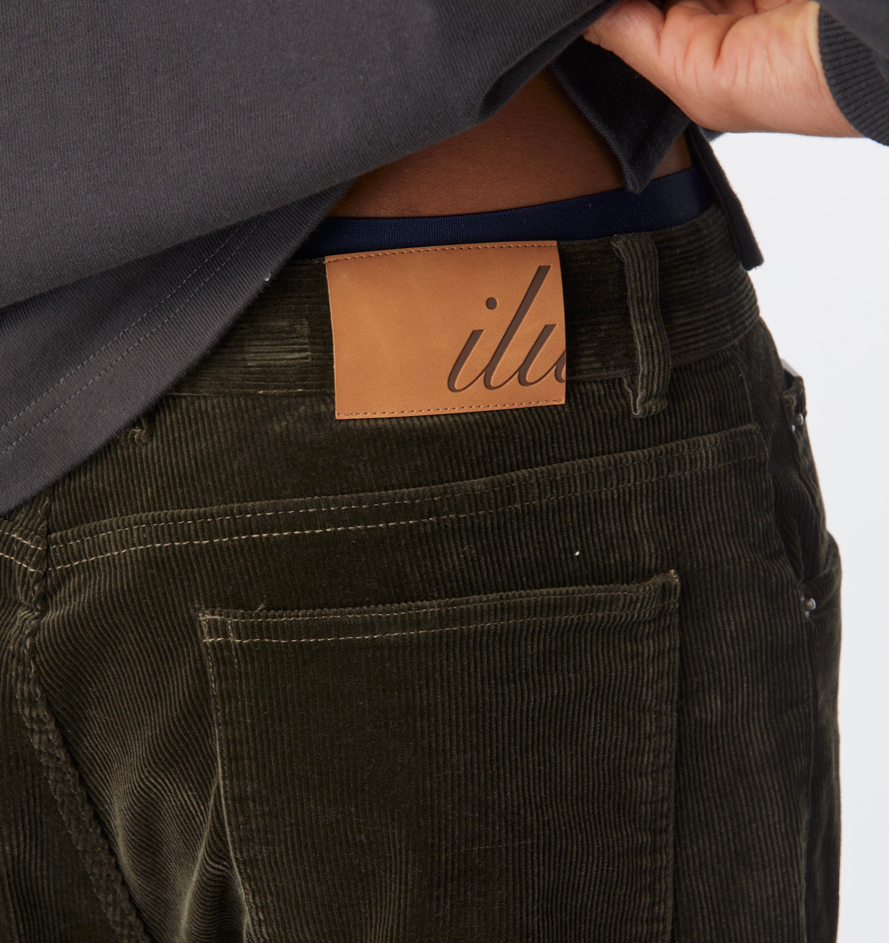 Cord Clean Carpenter Pant - Moss