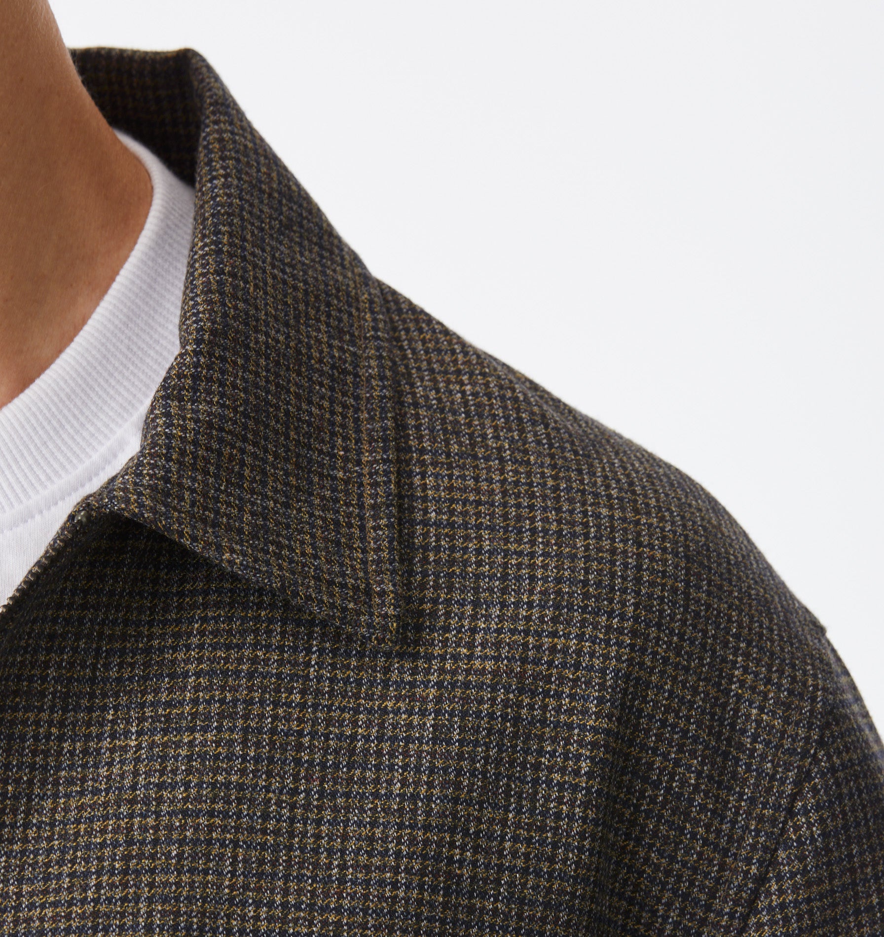 Wool Check Poker Jacket - Anchor Check
