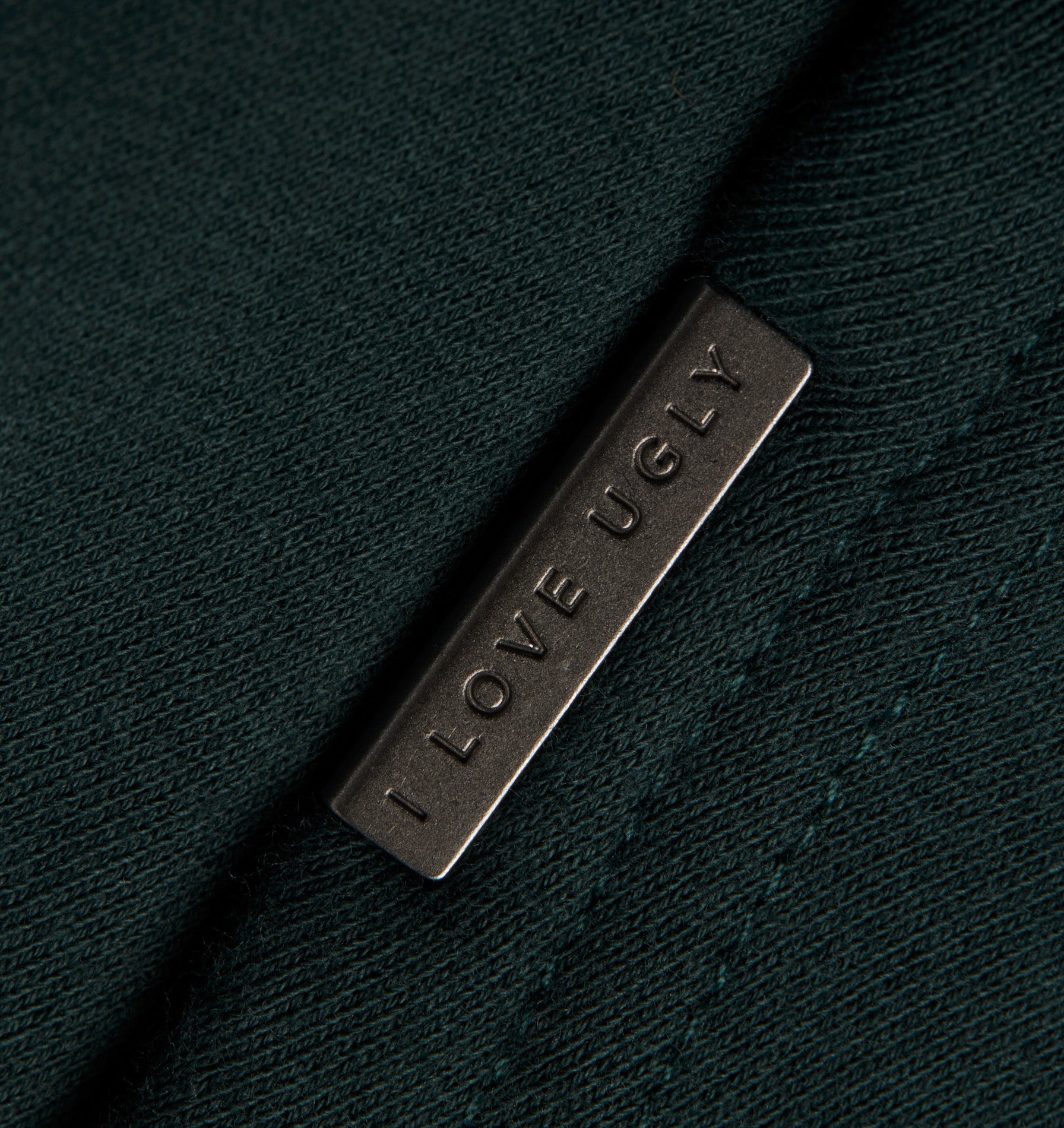Zip Up Box Hood - Dark Green