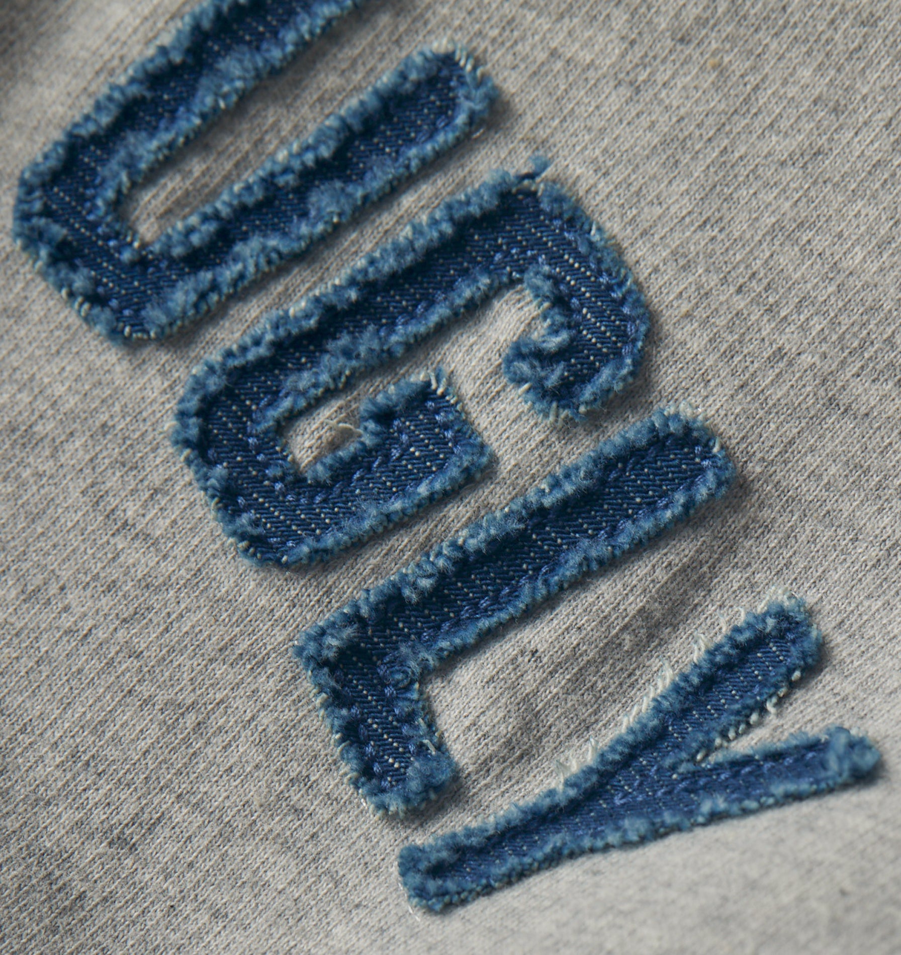 Applique Heavy Box Tee - Vintage Grey