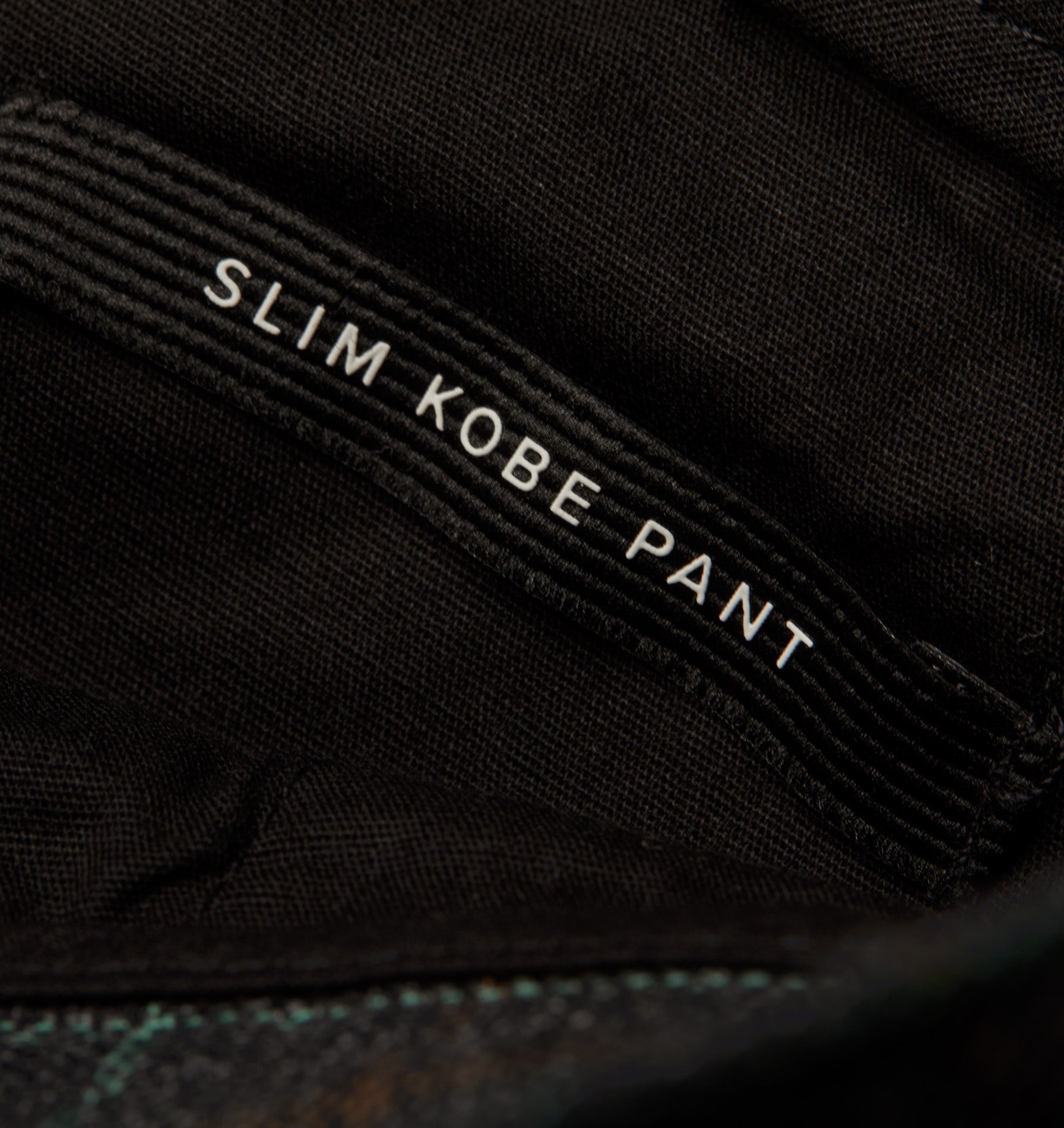 Slim Kobe Pant - Charcoal/Green Check