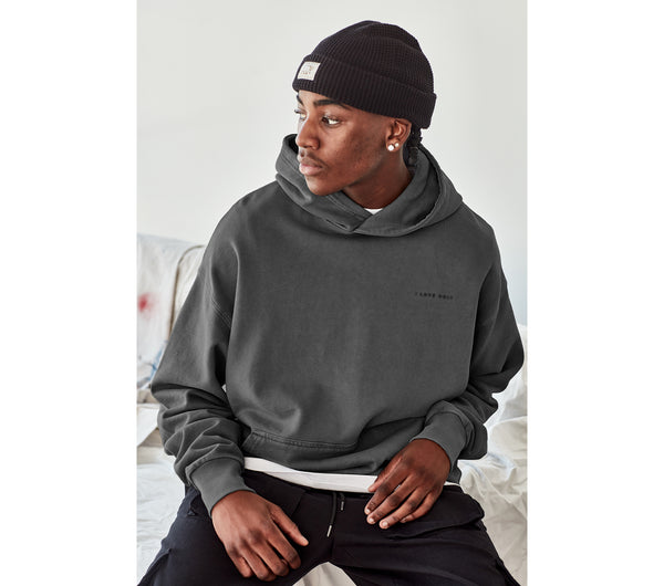 Box Hood Washed Black I Love Ugly NZ