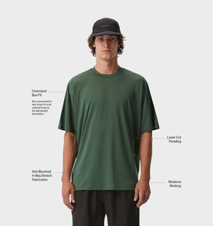 Active Box Tee - Forest Green