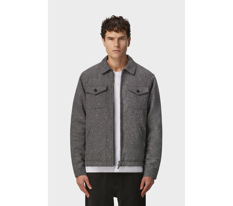 Wool Dayton Jacket - Grey Speckle
