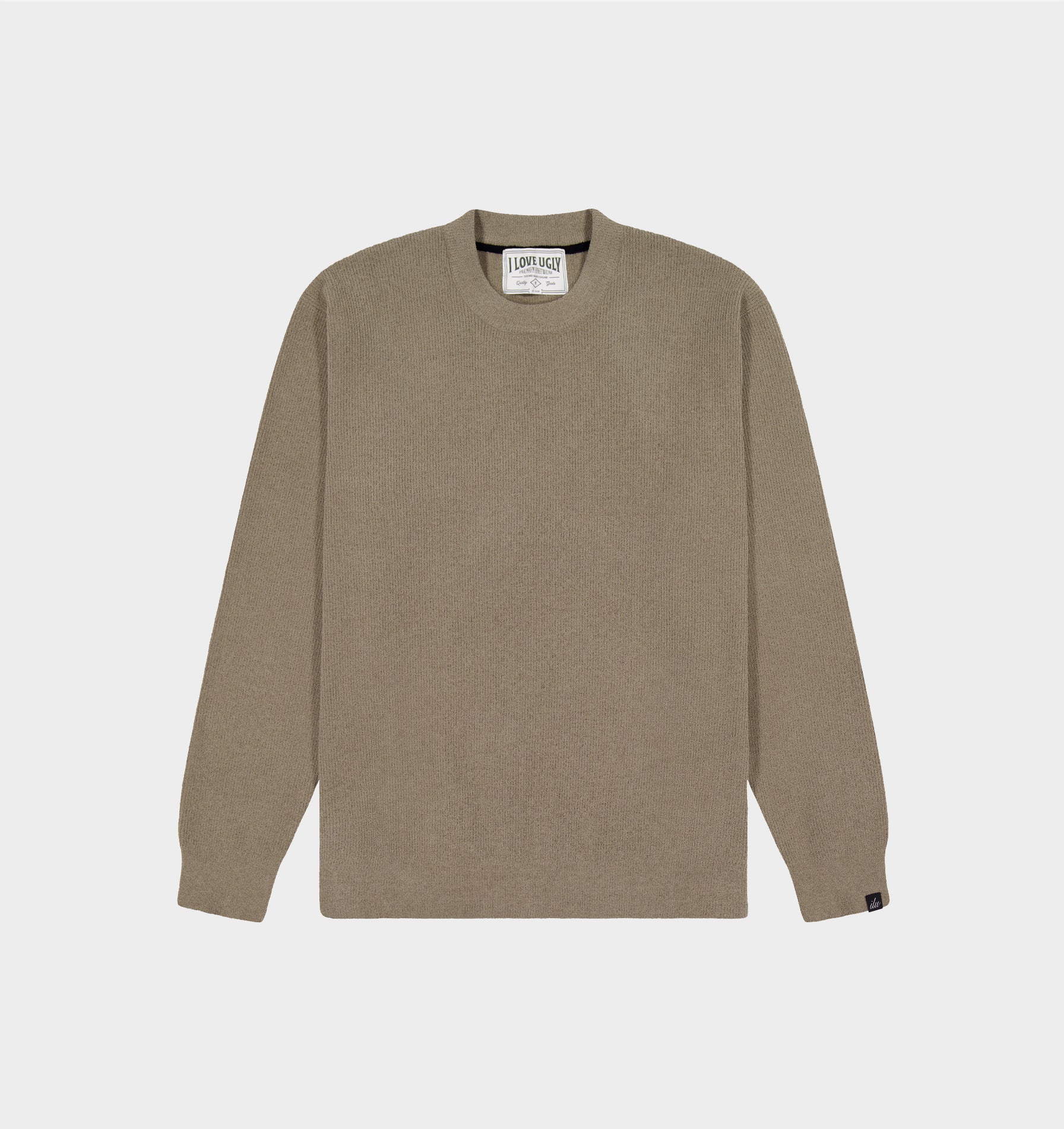 Midweight Knit Crew - Taupe