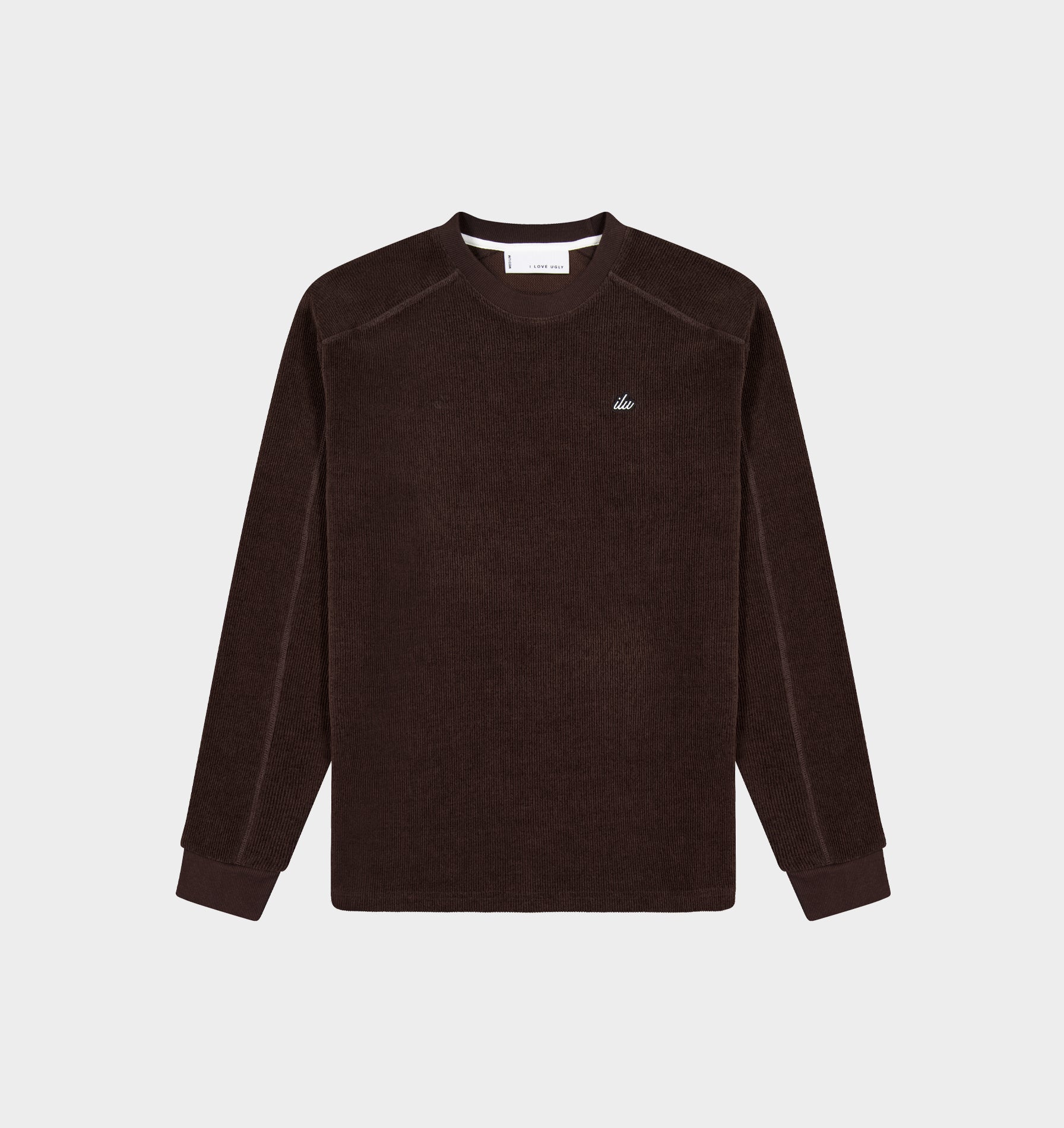 Textured LS Tee - Espresso