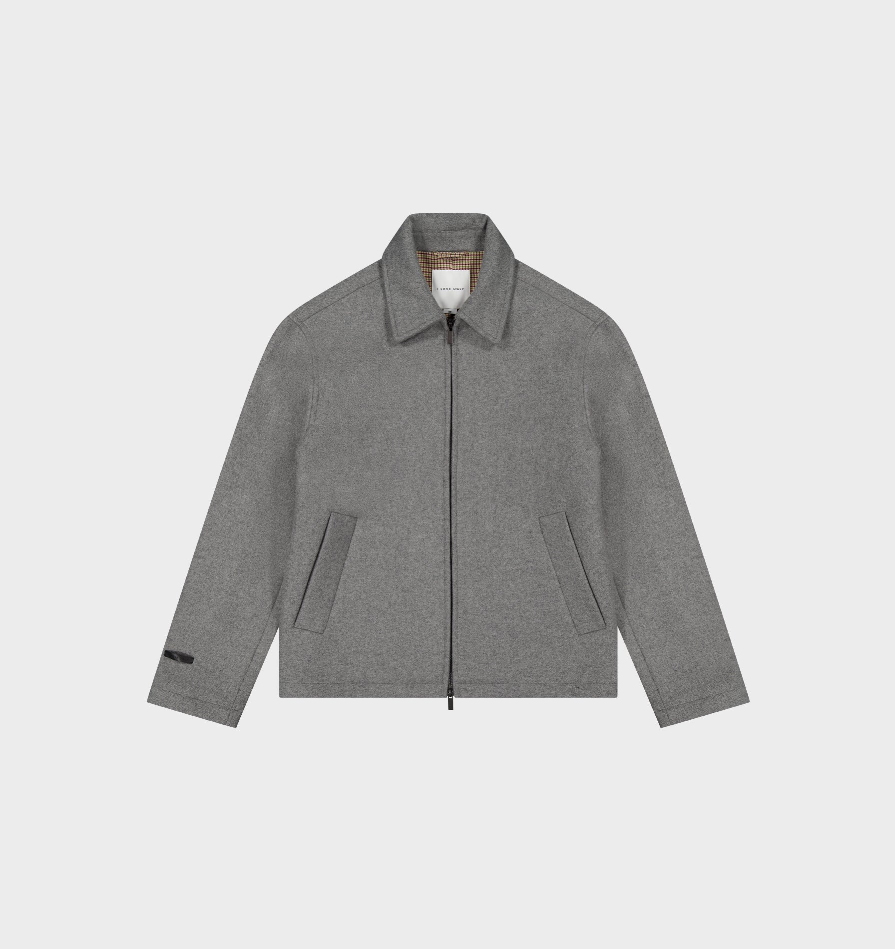 Wool Zip Jacket - Grey Marle