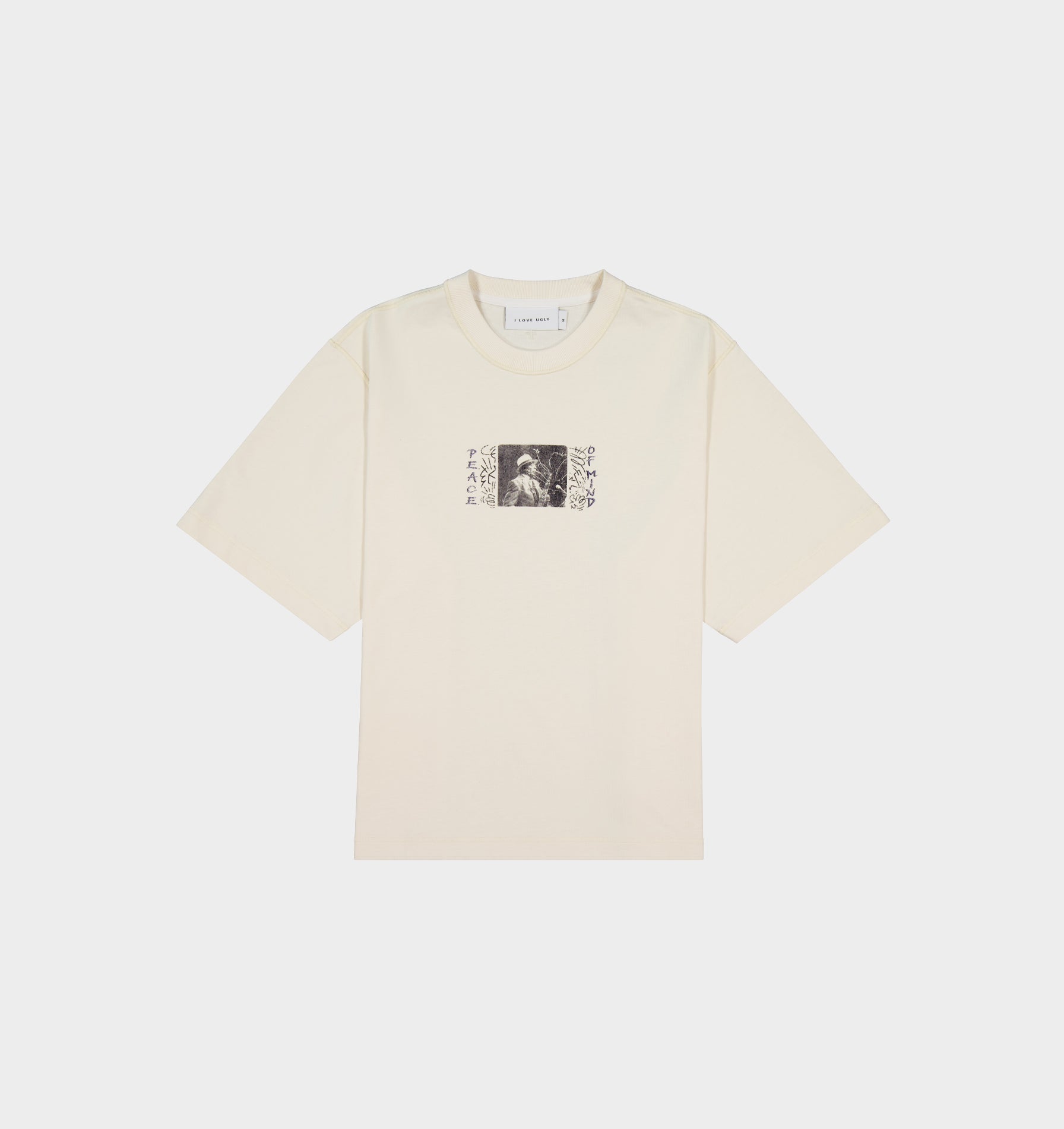 Peace of Mind Crop Box Tee - Off White