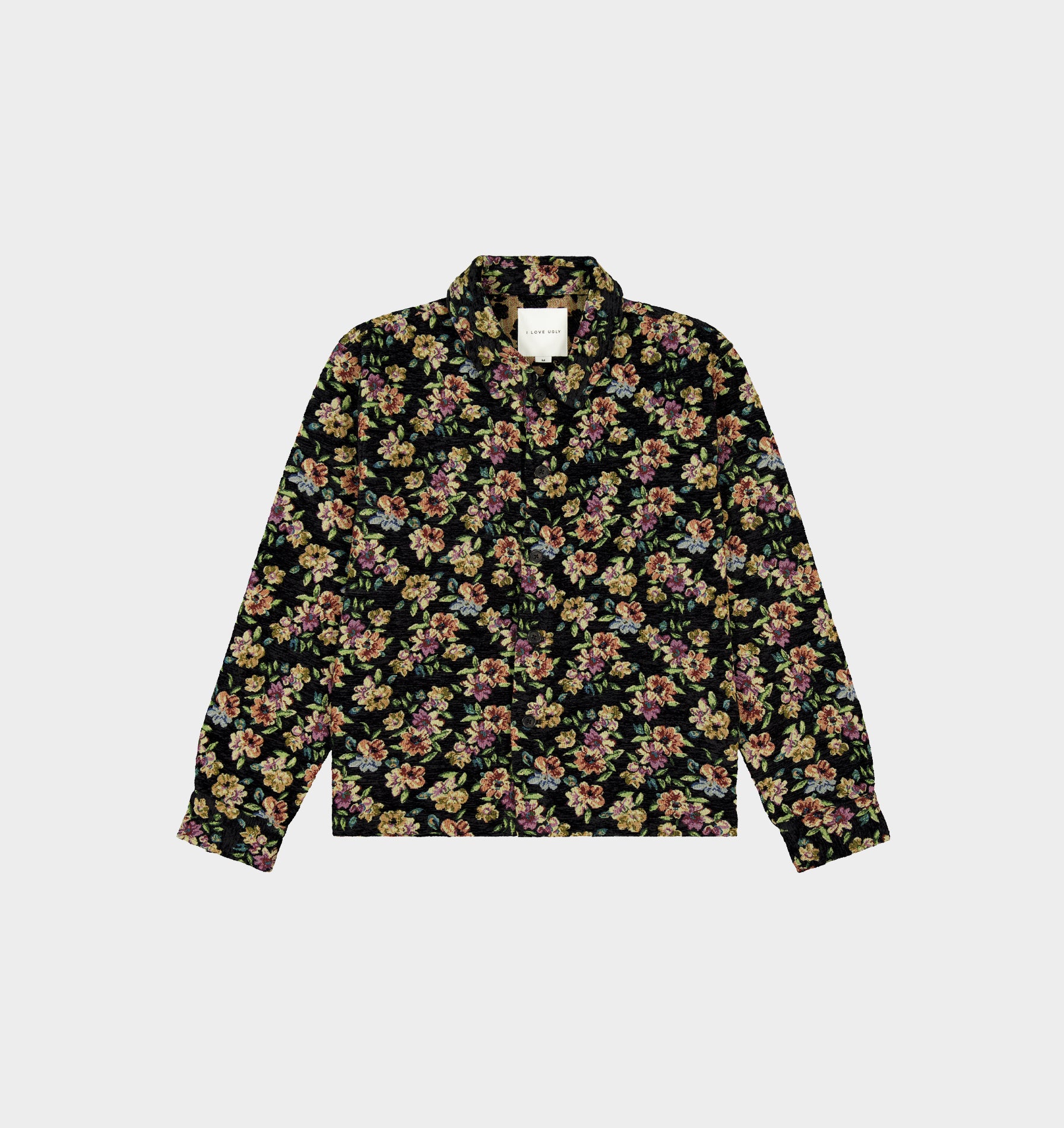 Floral Overshirt - Dark Floral | I Love Ugly
