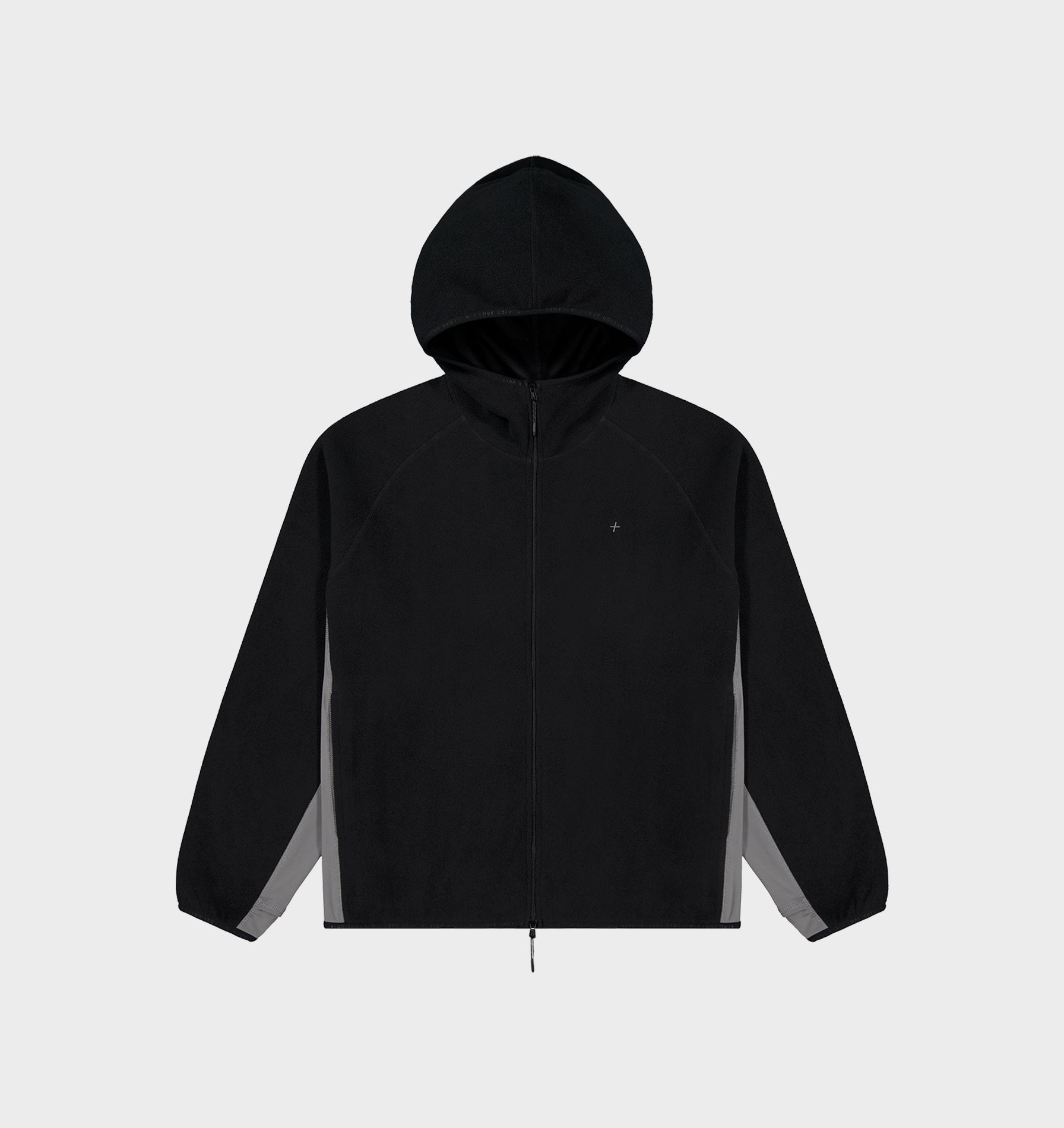 Active Full Zip Fleece - Black / Charcoal