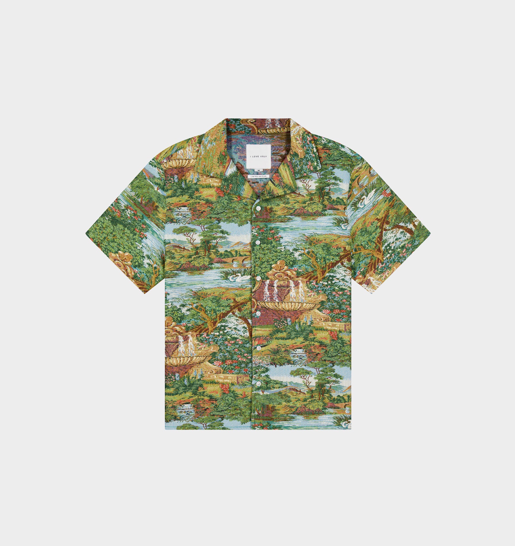 Cuban Collar SS Shirt - Orchard