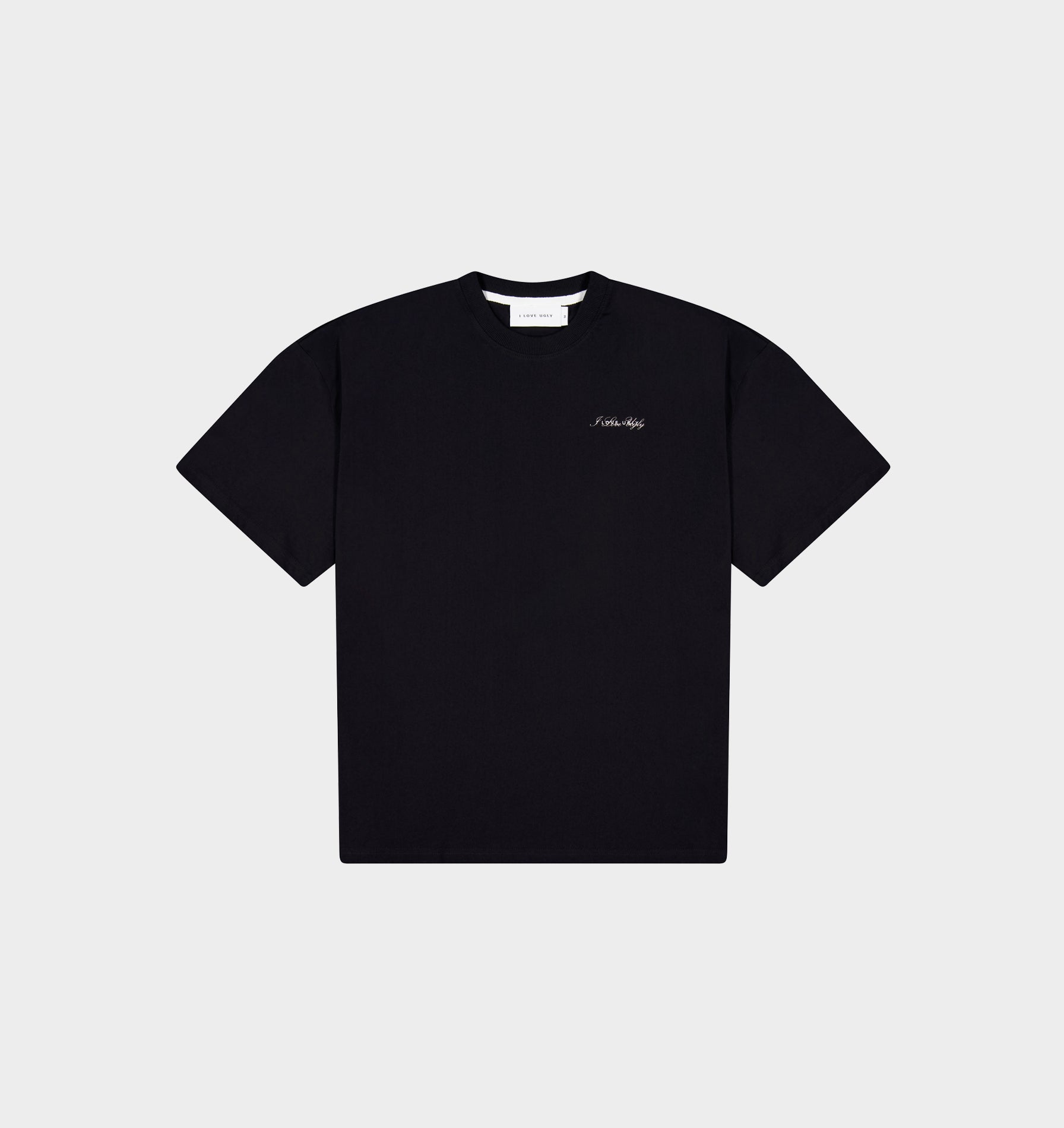 Cursive Box Tee 2.0 - Black
