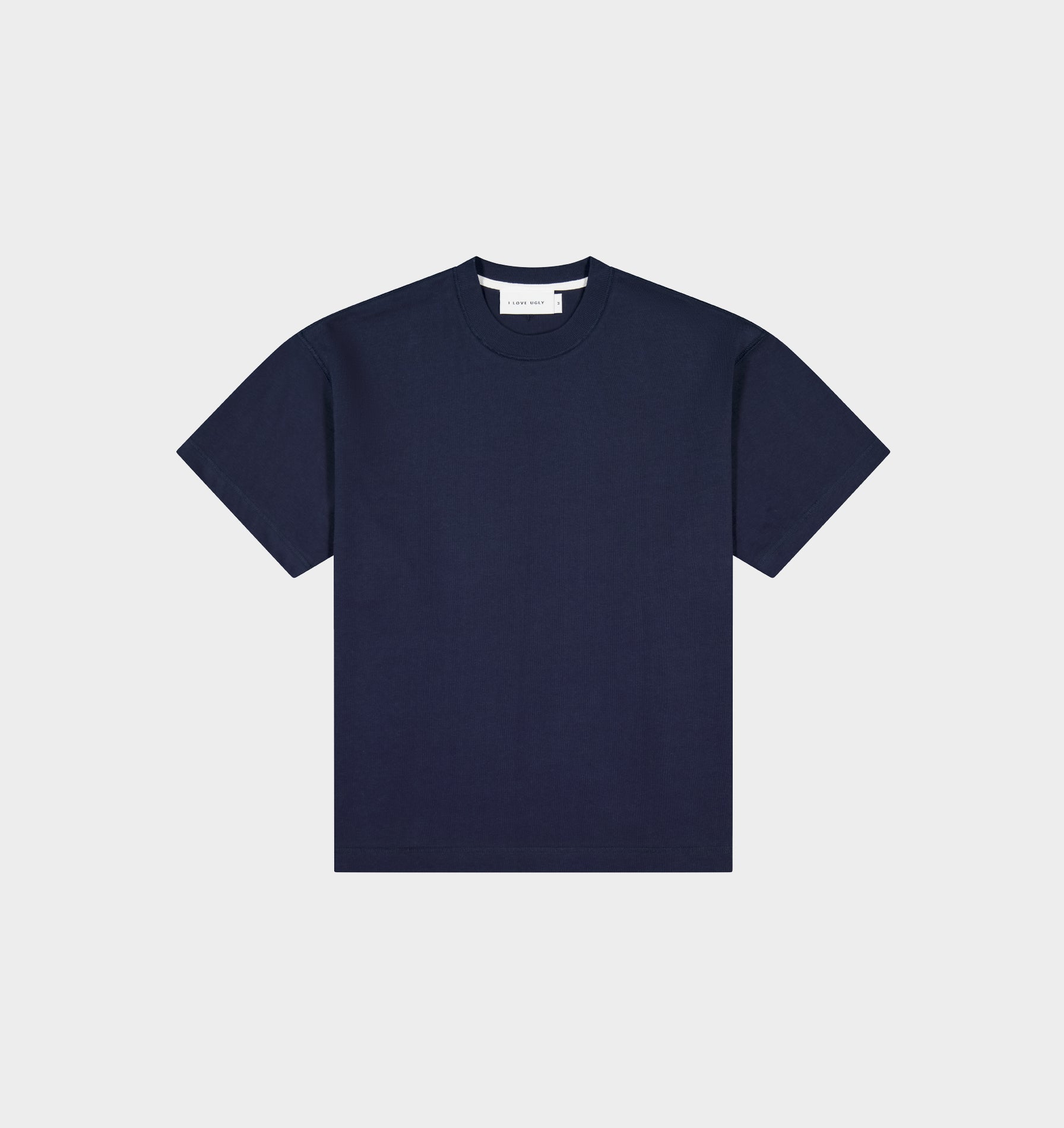 Crop Box Tee - Washed Navy