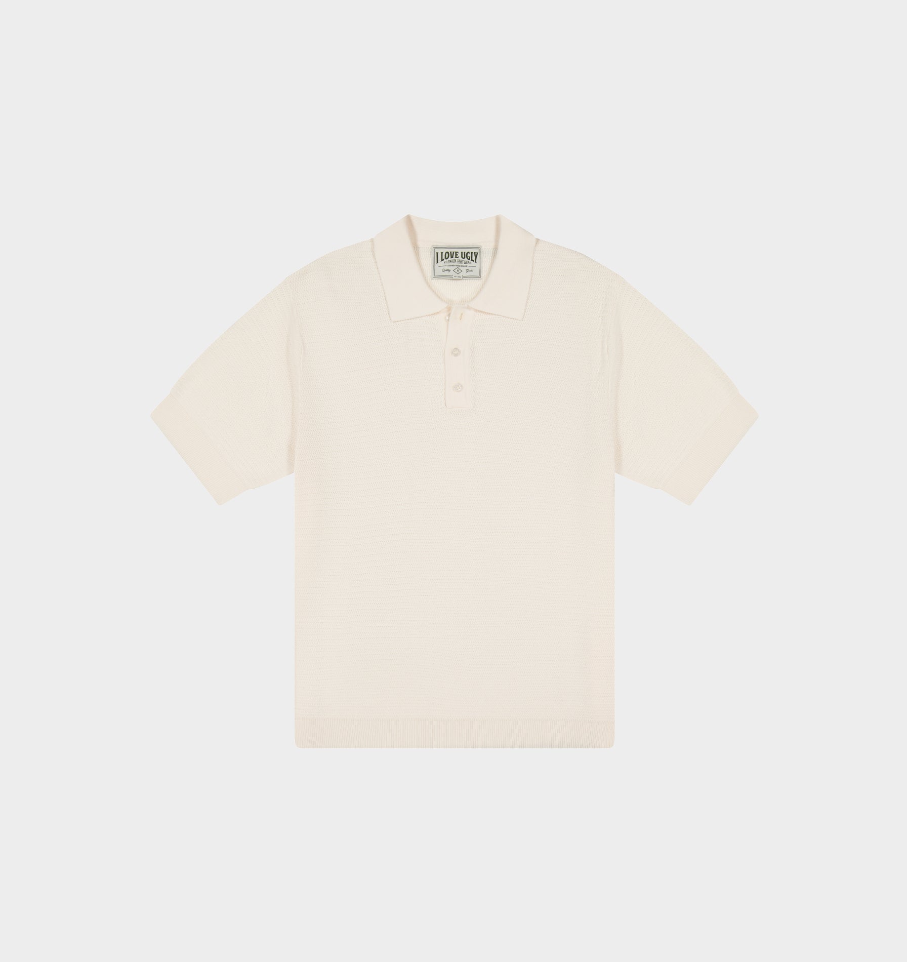 Ronan SS Knit Polo - Off White