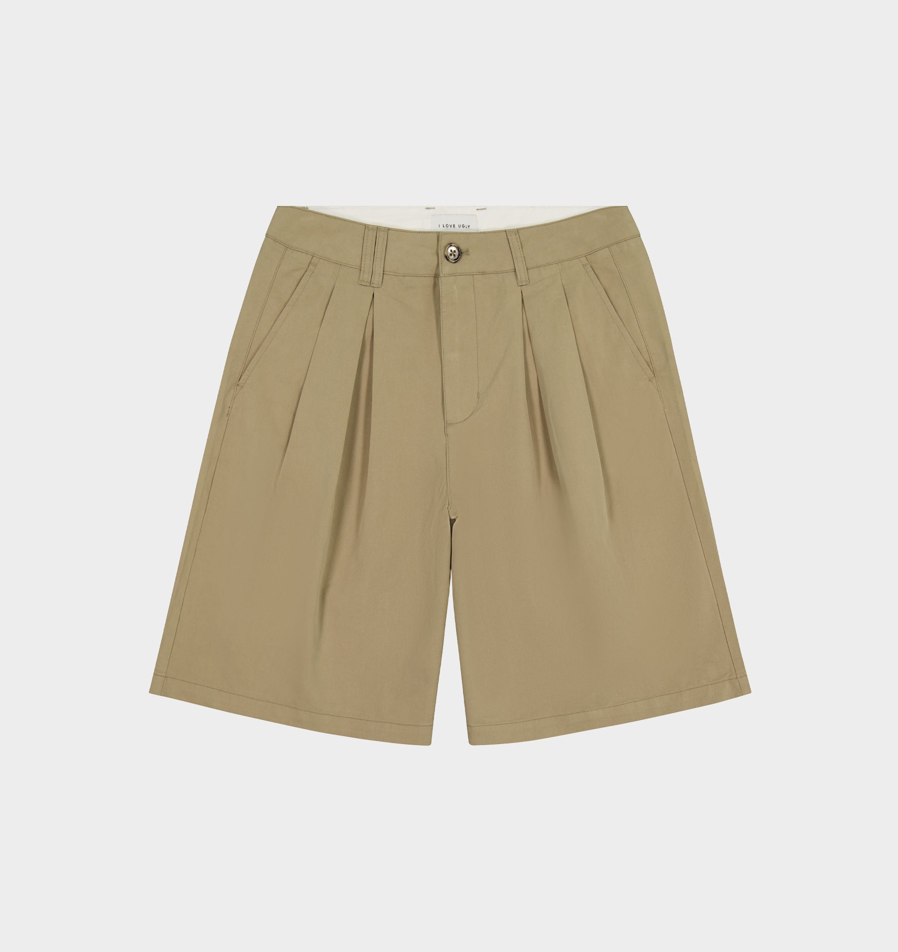 Wide Pleat Short - Sandstone