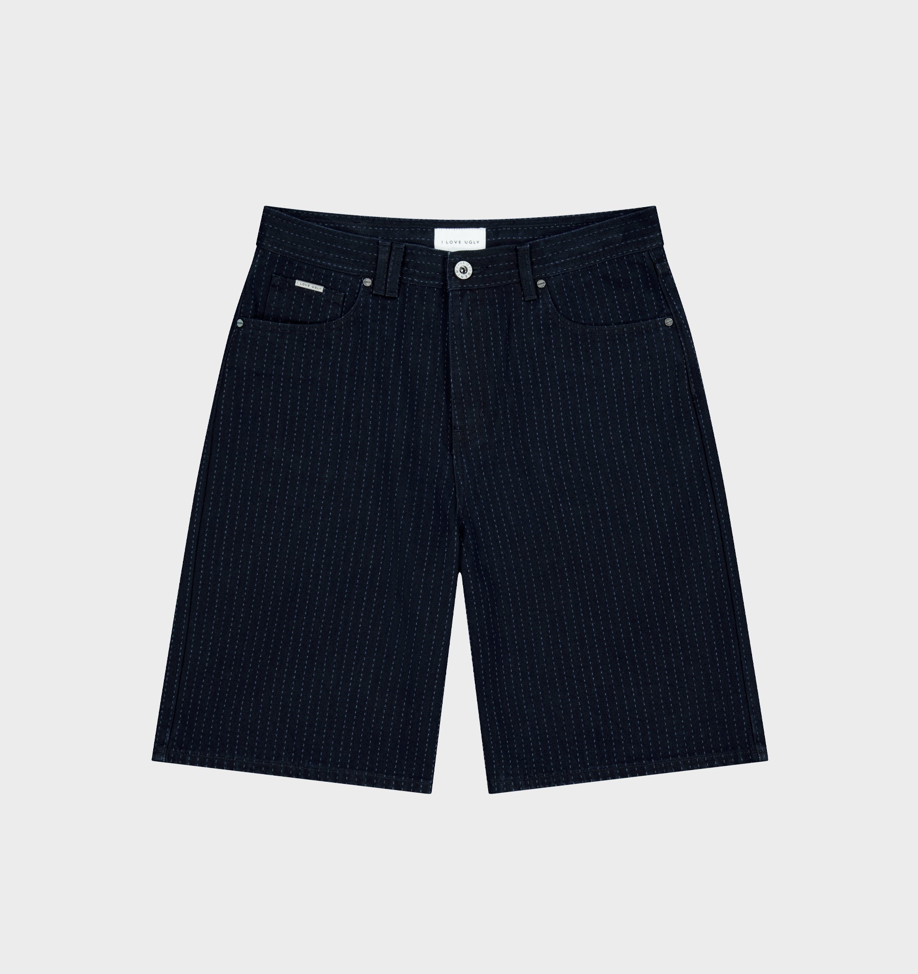 Wyatt Denim Short - Pinstripe