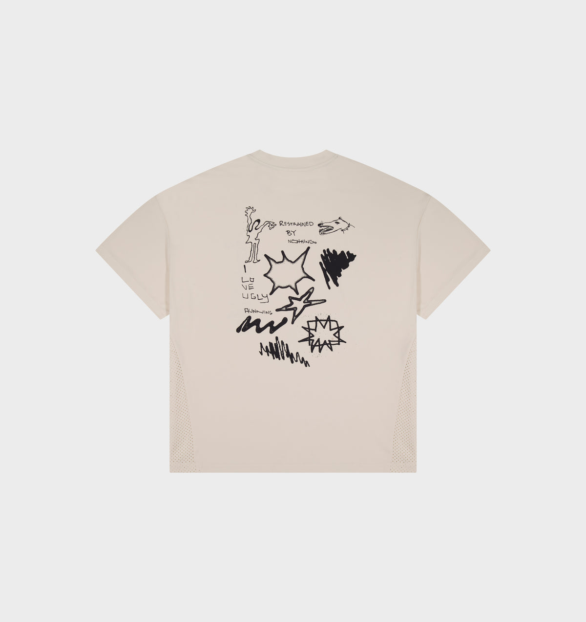 Restrained Active Crop Tee - Off White