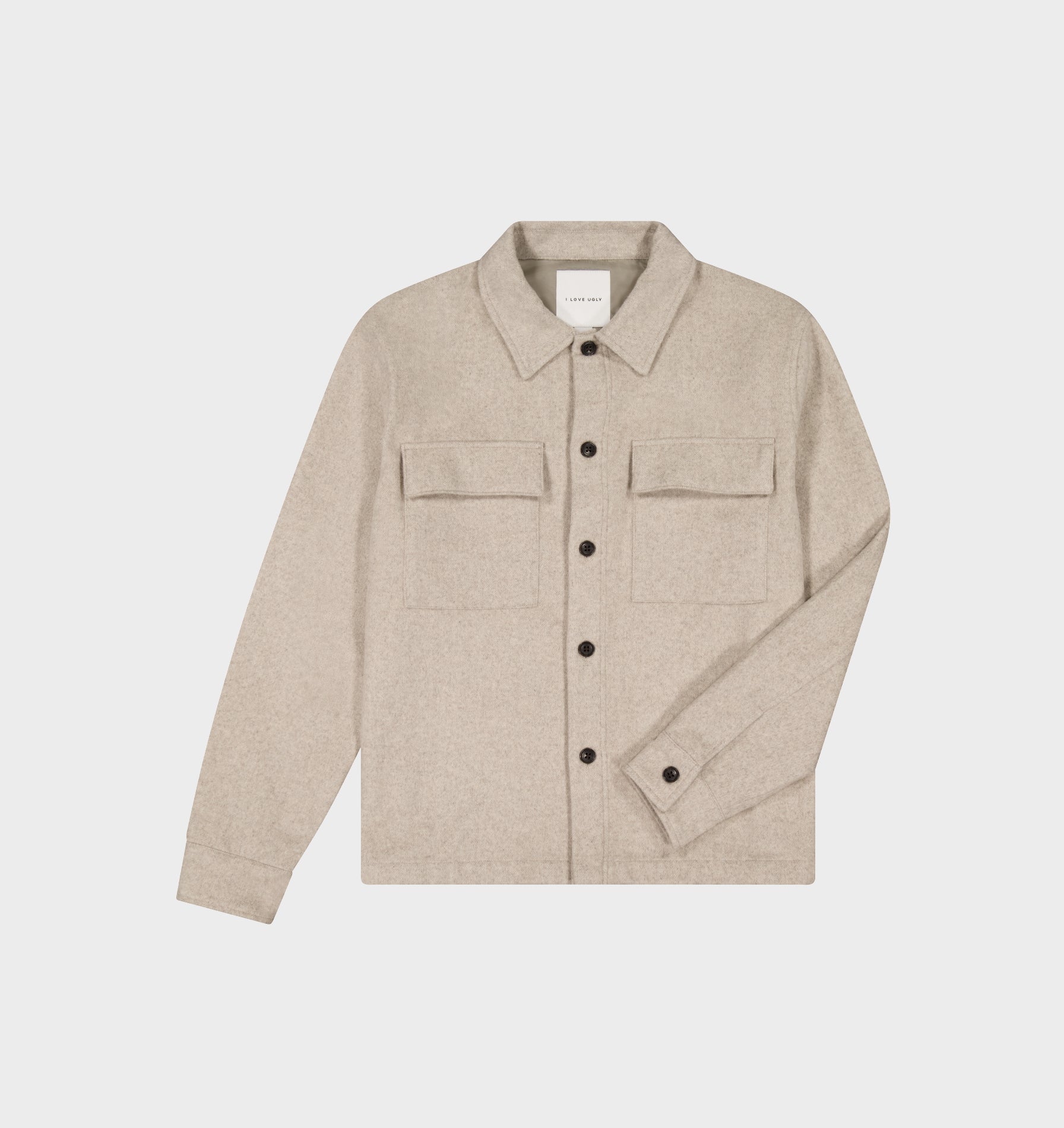 Wool Overshirt - Oatmeal
