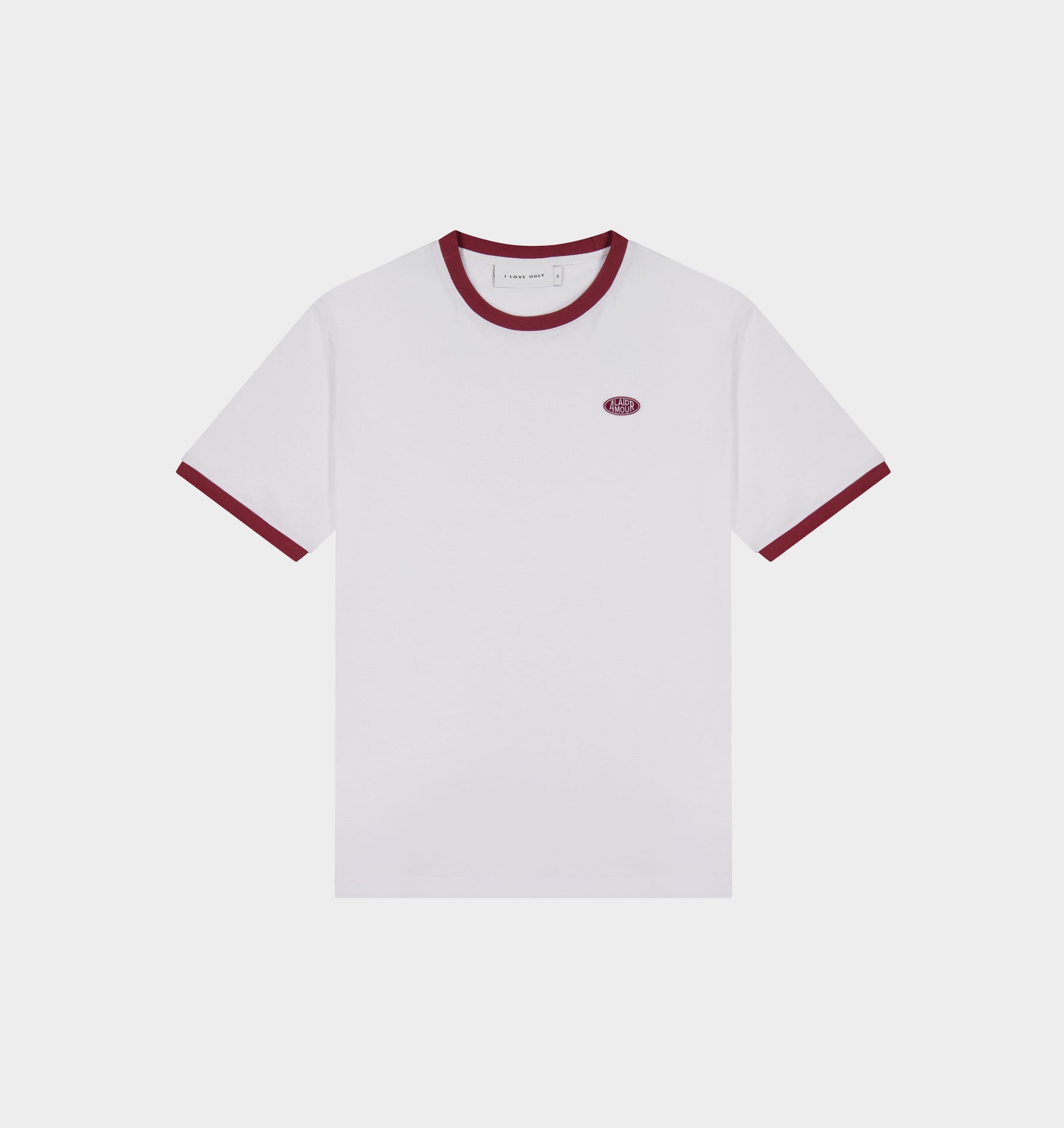 Patch Ringer Tee - White/Red