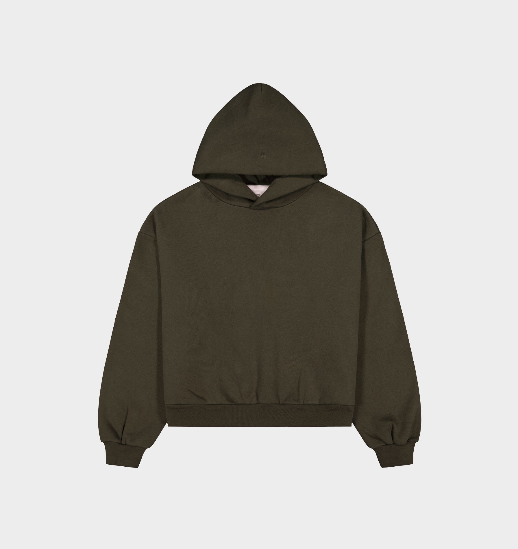 Heavy Crop Box Hood - Burnt Olive
