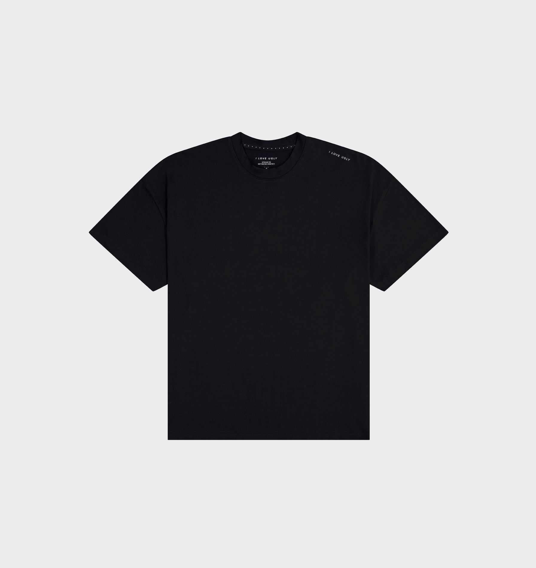 Cotton Active Crop Tee - Black